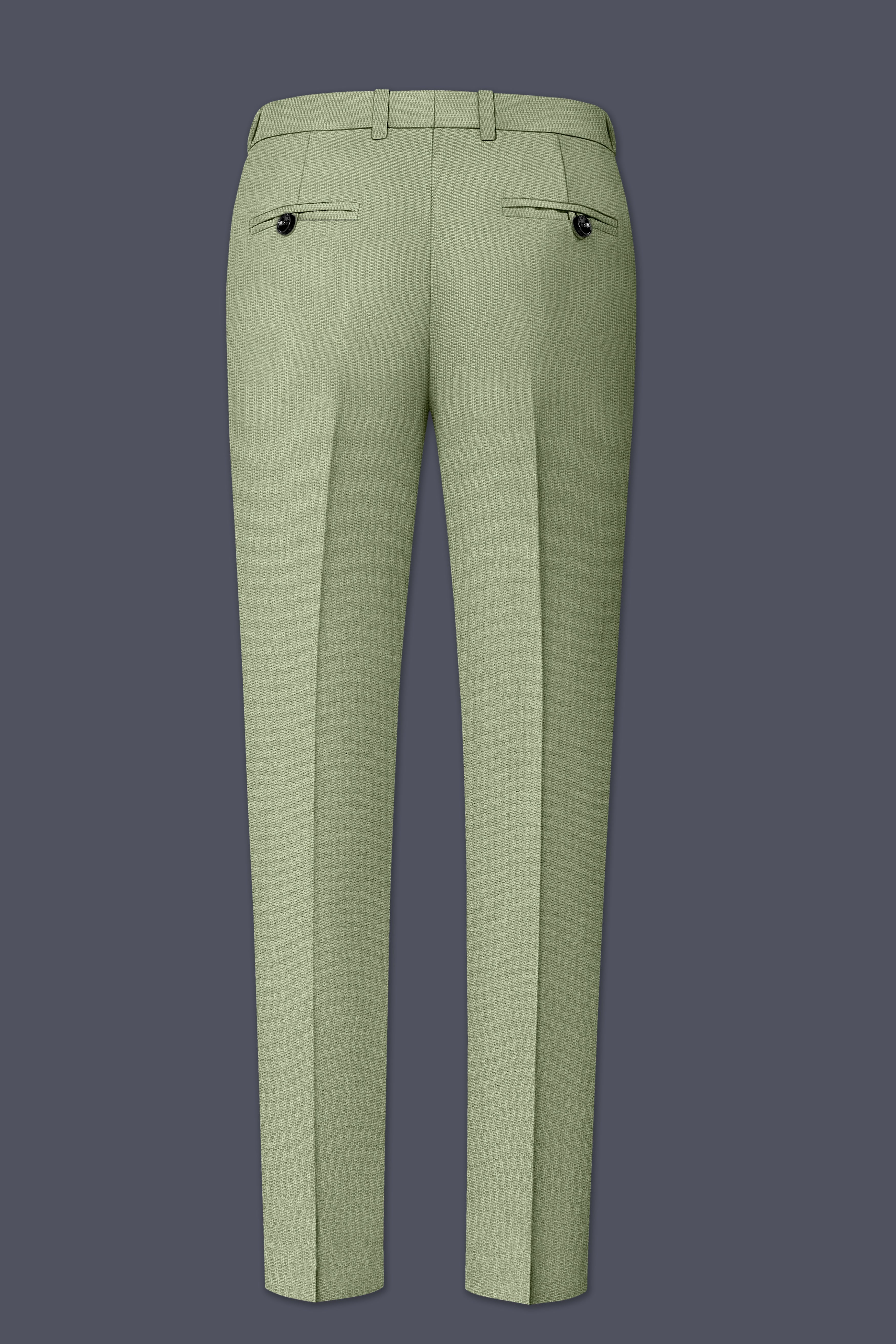 Verdo-Pablo Green Diamond Textured Wool Rich Slight Stretch Double Breasted Suit
