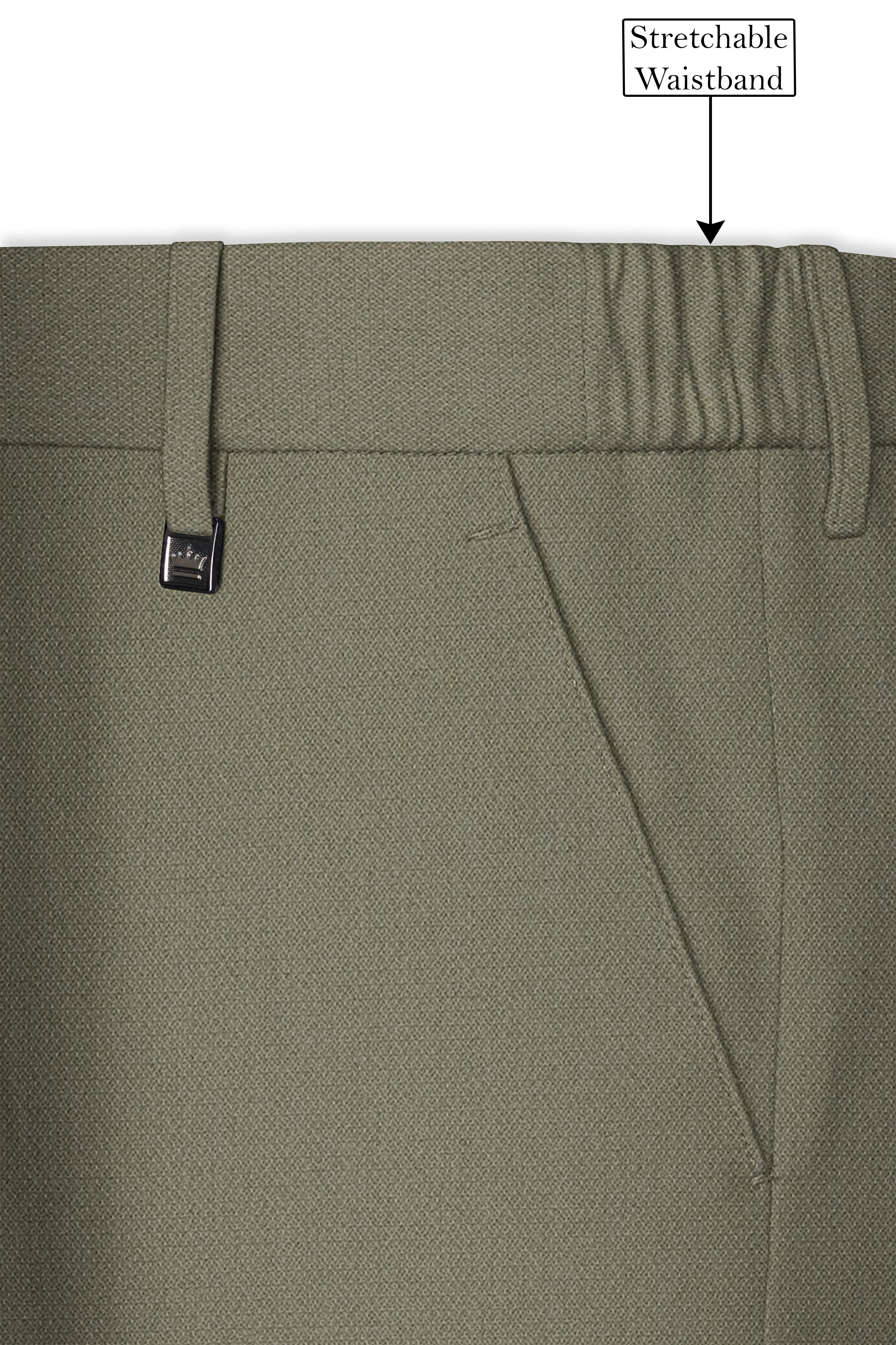 Verdo-Pablo Green Diamond Textured Wool Rich Slight Stretch Double Breasted Suit