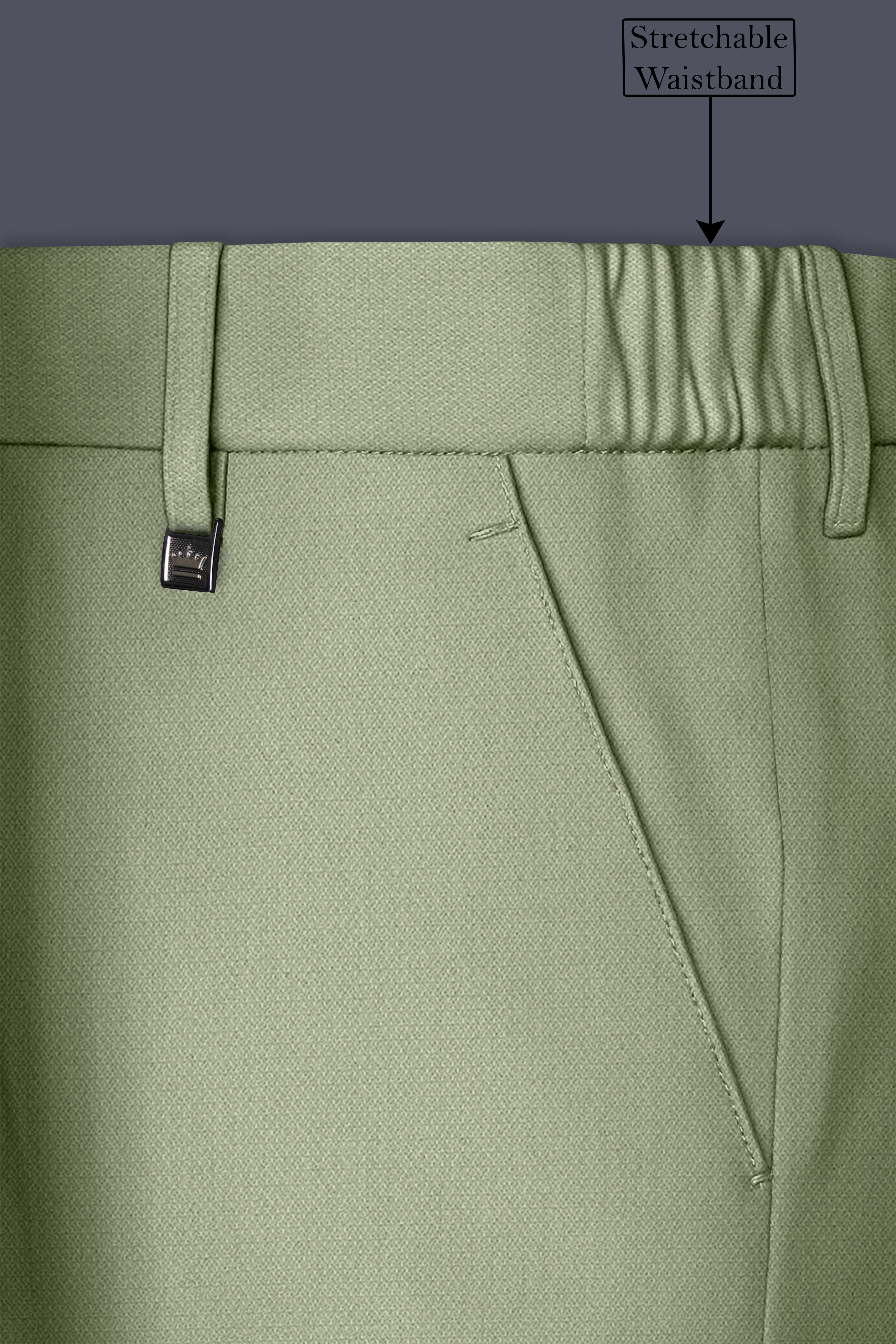 Verdo-Pablo Green Diamond Textured Wool Rich Slight Stretch Double Breasted Suit