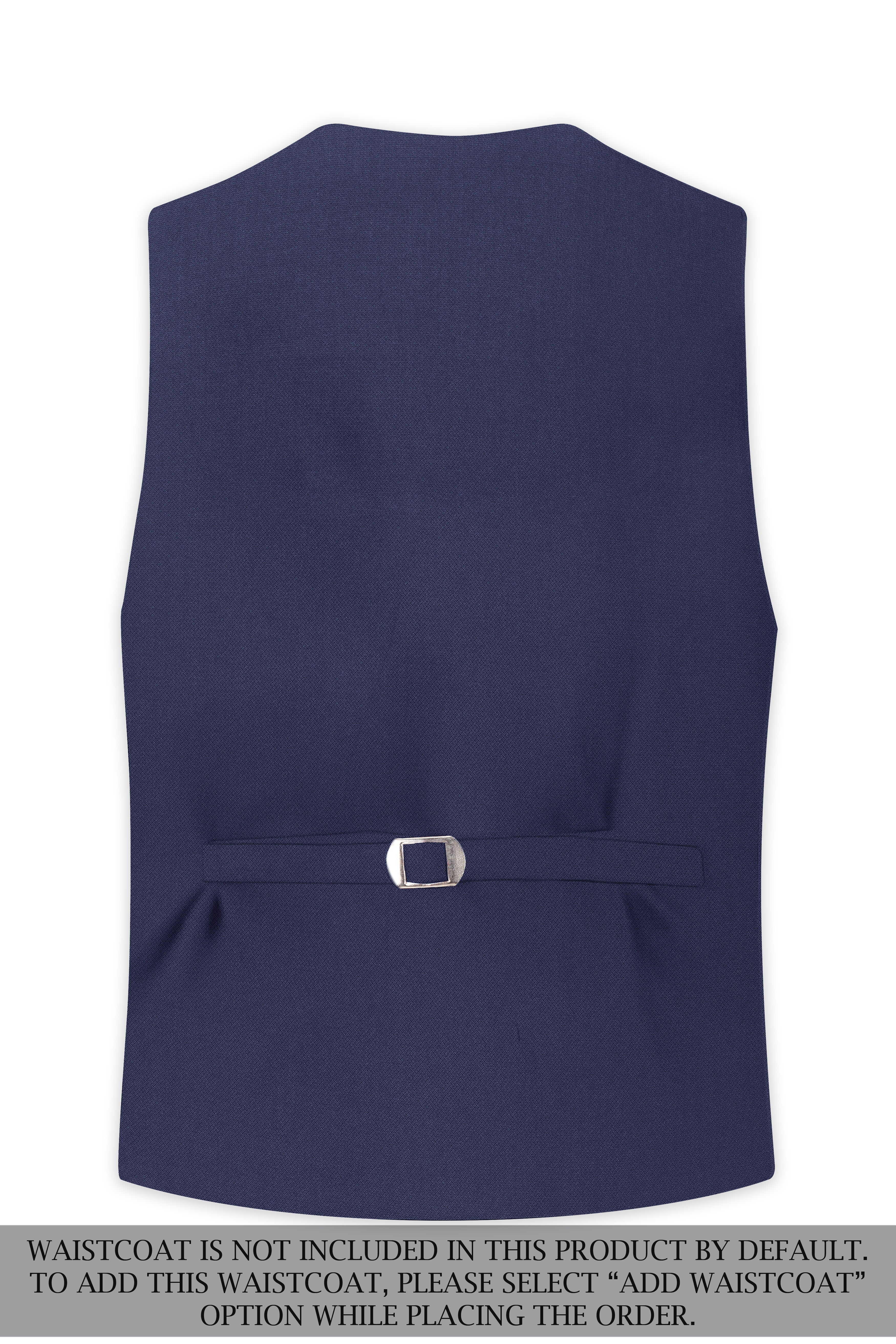 Noctis-Cinder Blue Diamond Textured Wool Rich Slight Stretch Double Breasted Suit