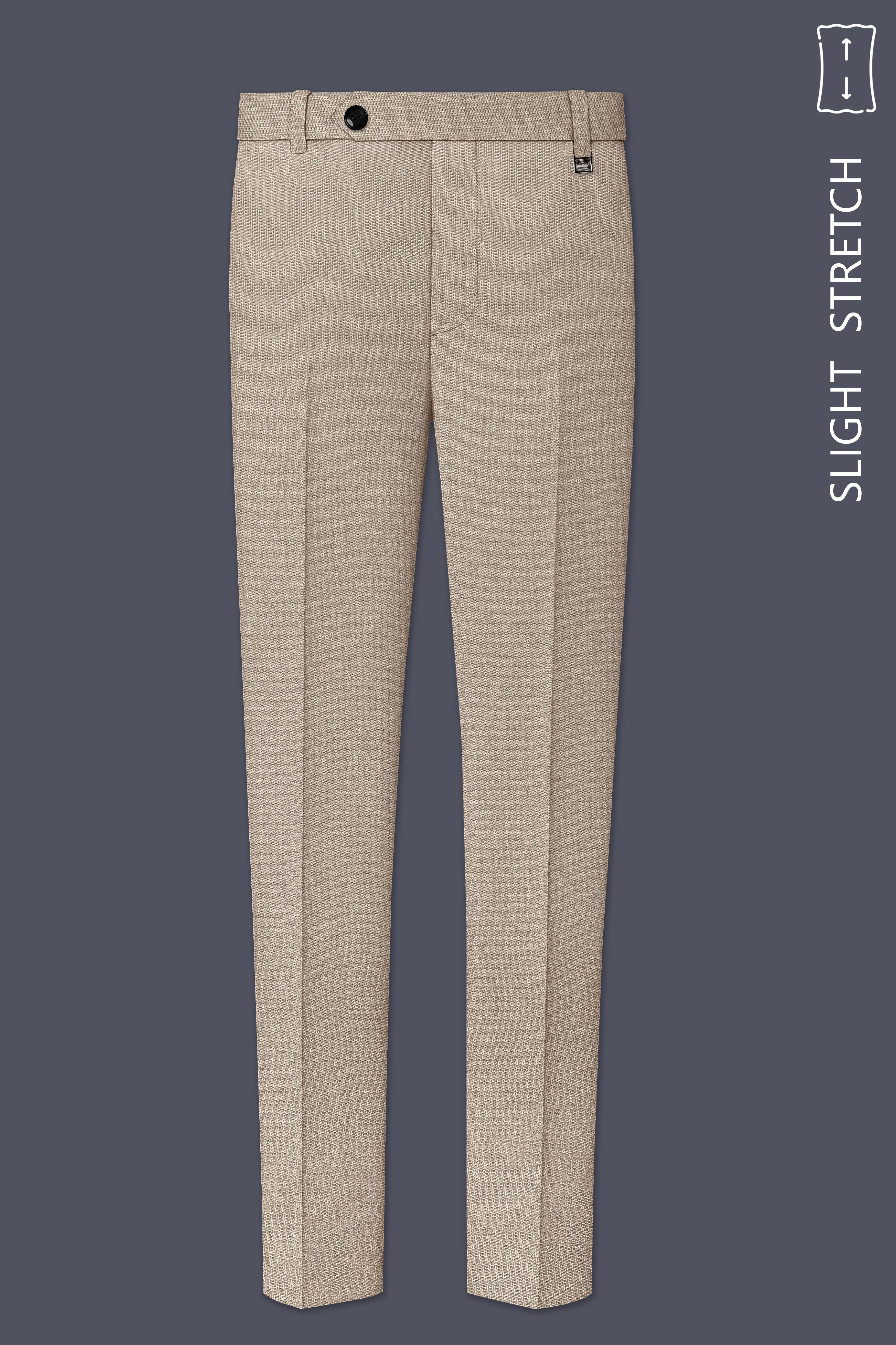 Sienna-Malta Cream Diamond Textured Wool Rich Slight Stretch Double Breasted Suit