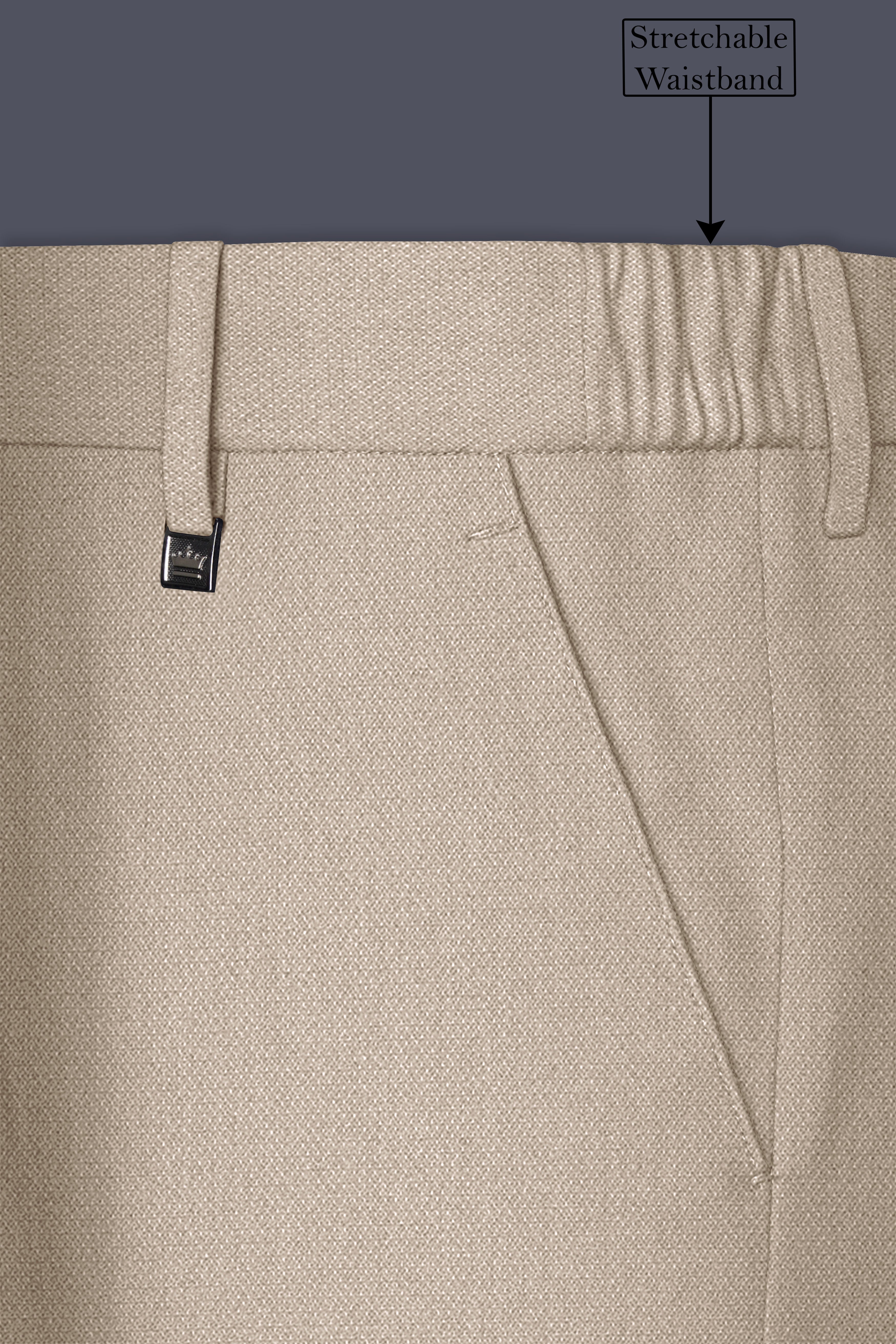 Sienna-Malta Cream Diamond Textured Wool Rich Slight Stretch Double Breasted Suit