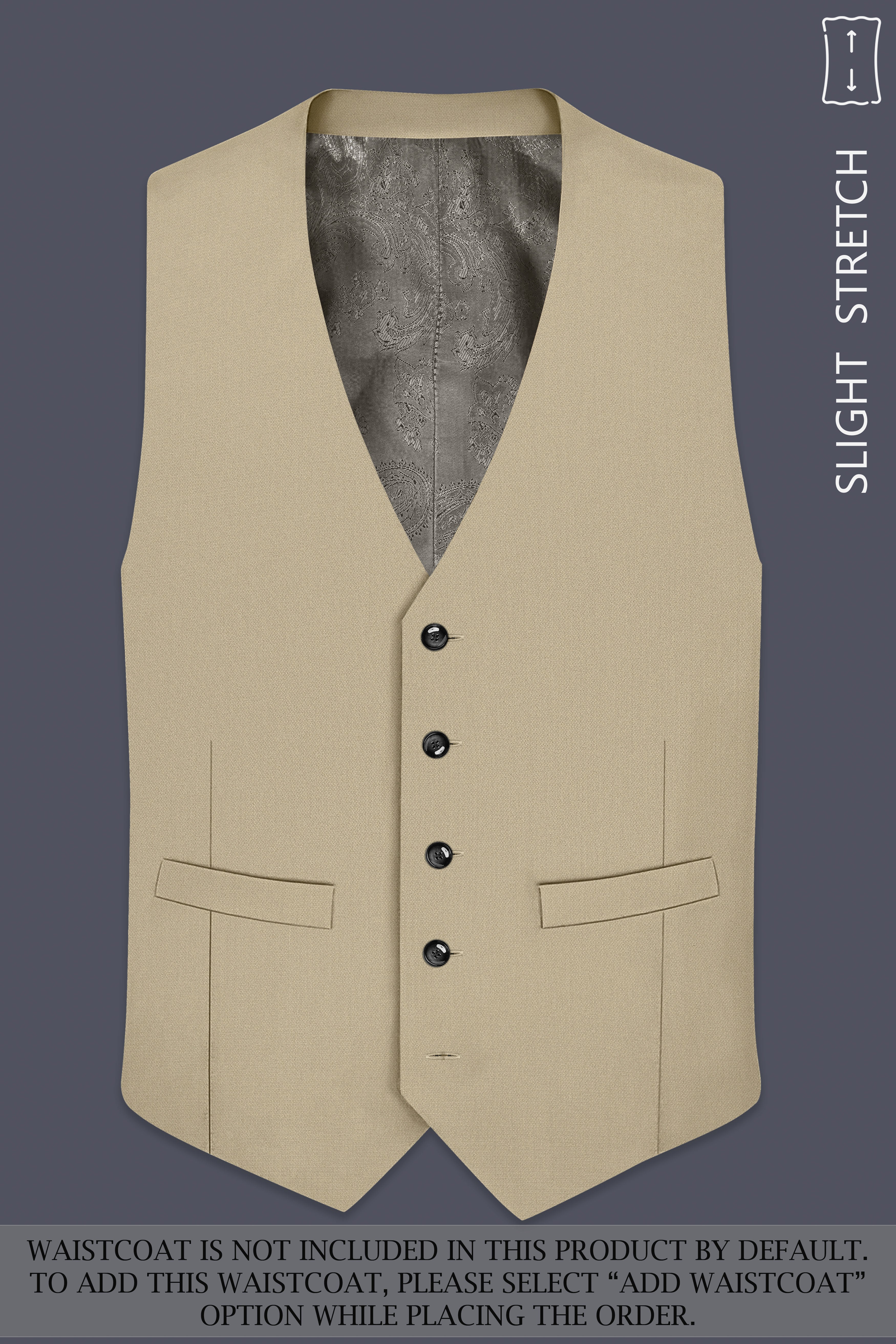 Sienna-Malta Cream Diamond Textured Wool Rich Slight Stretch Double Breasted Suit