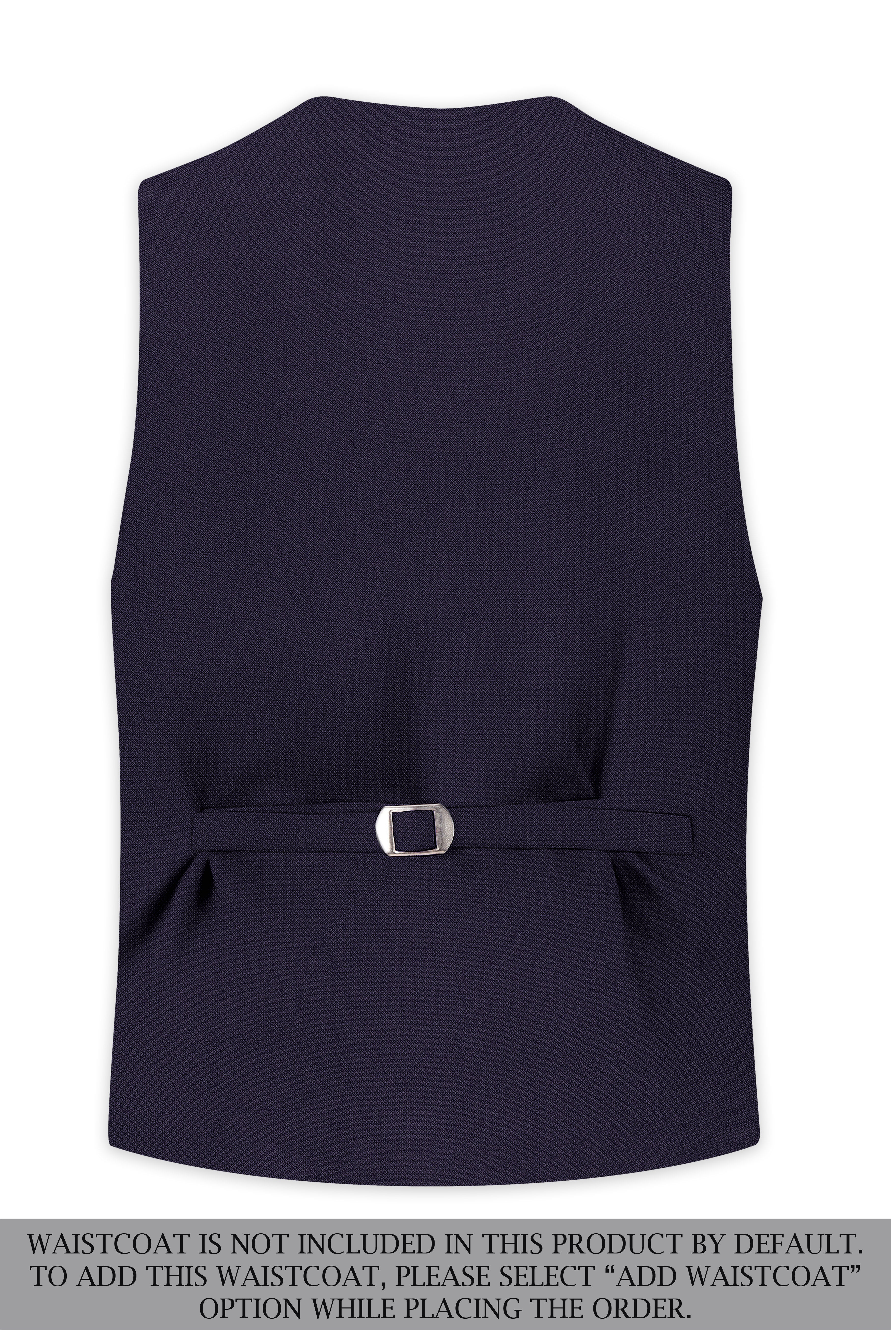 Vesper-Bastille Purple Diamond Textured Wool Rich Slight Stretch Double Breasted Suit