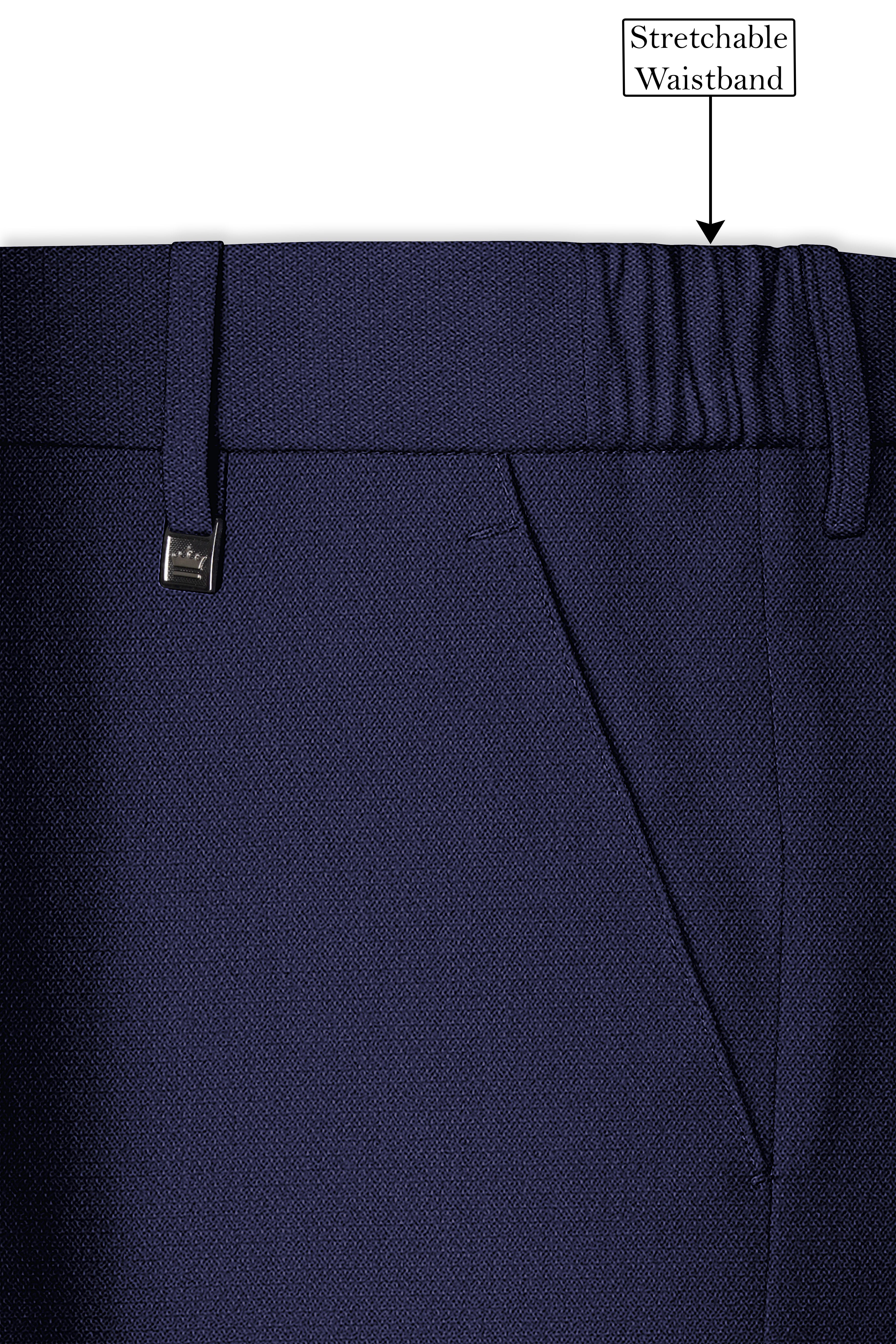 Orion-Vulcan Blue Diamond Textured Wool Rich Slight Stretch Double Breasted Suit
