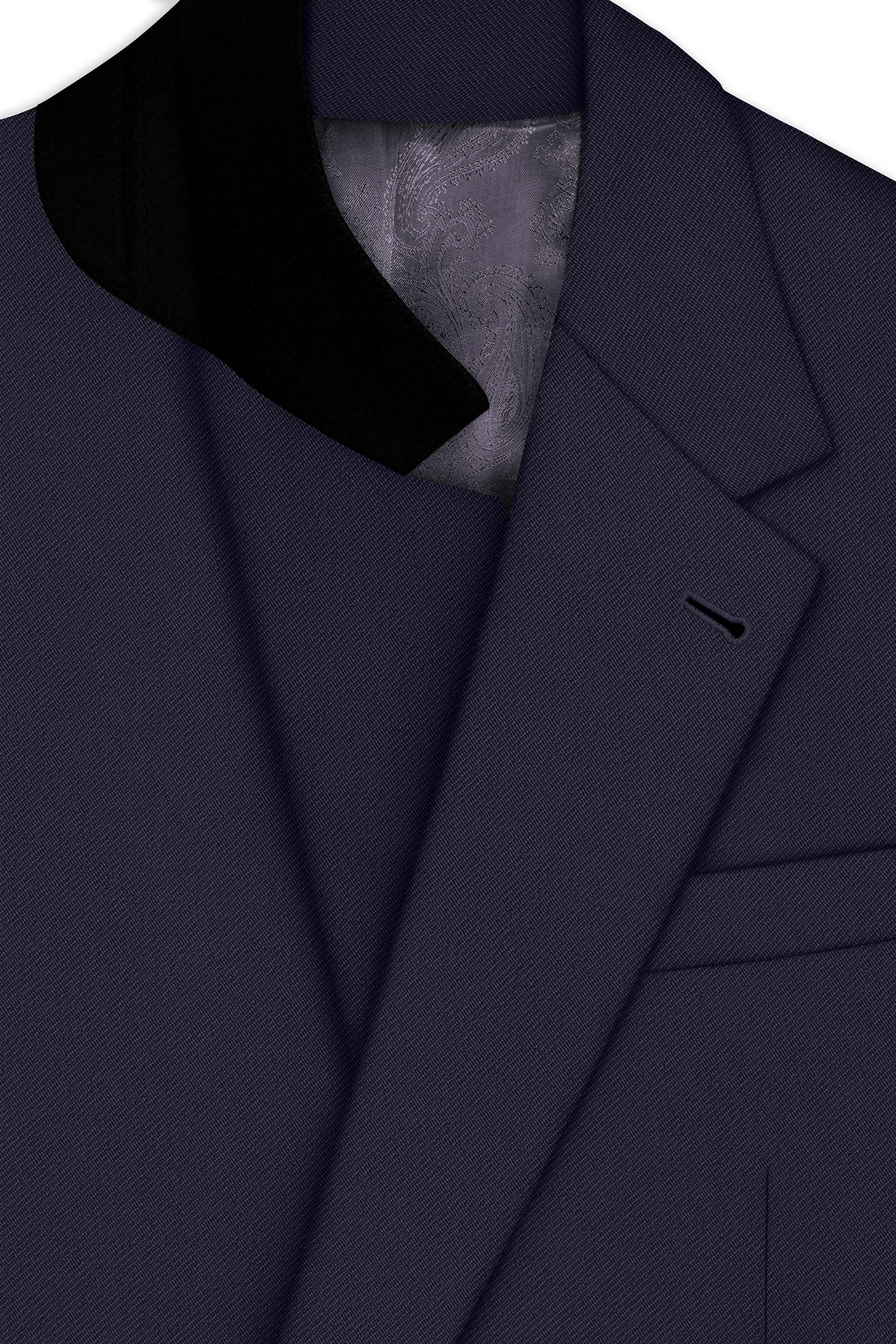 Kairo-Korean Charcoal Gray 4-Way Stretch Wrinkle-Free Wool Rich Single Breasted Suit
