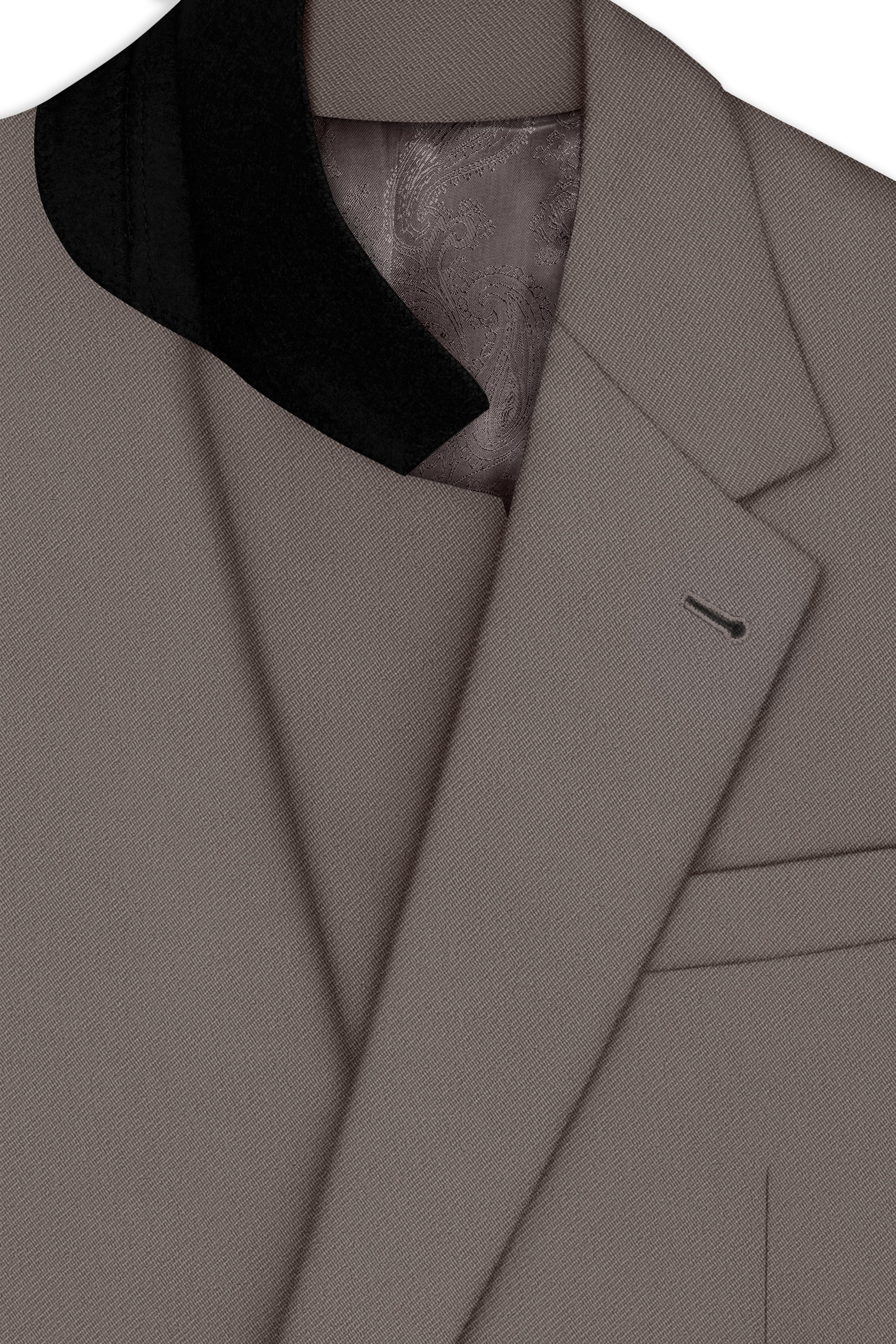 Monarch-Korean Flint Brown 4-Way Stretch Wrinkle-Free Wool Rich Single Breasted Suit