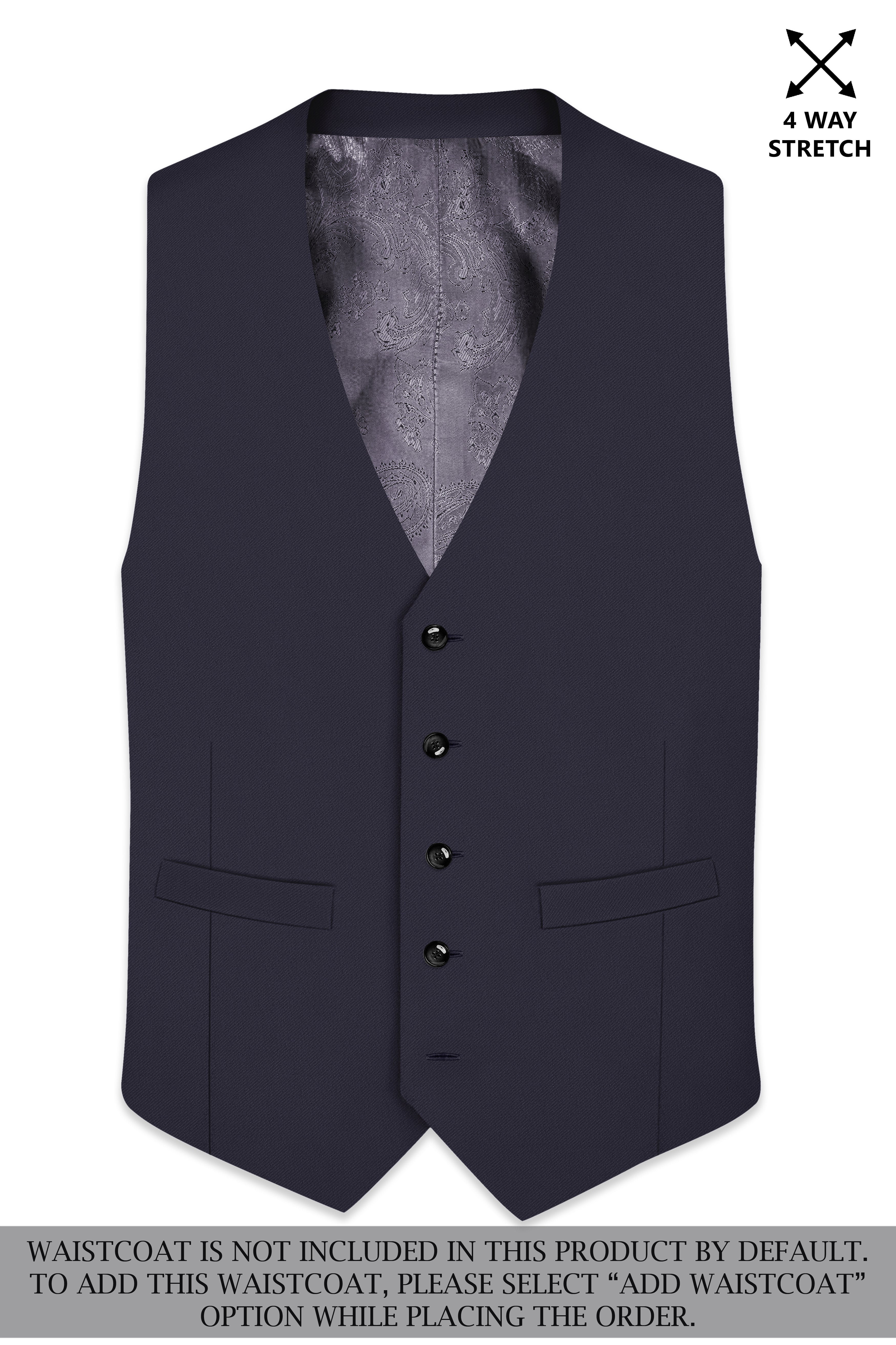 Kairo-Korean Charcoal Gray 4-Way Stretch Wrinkle-Free Wool Rich Double Breasted Suit