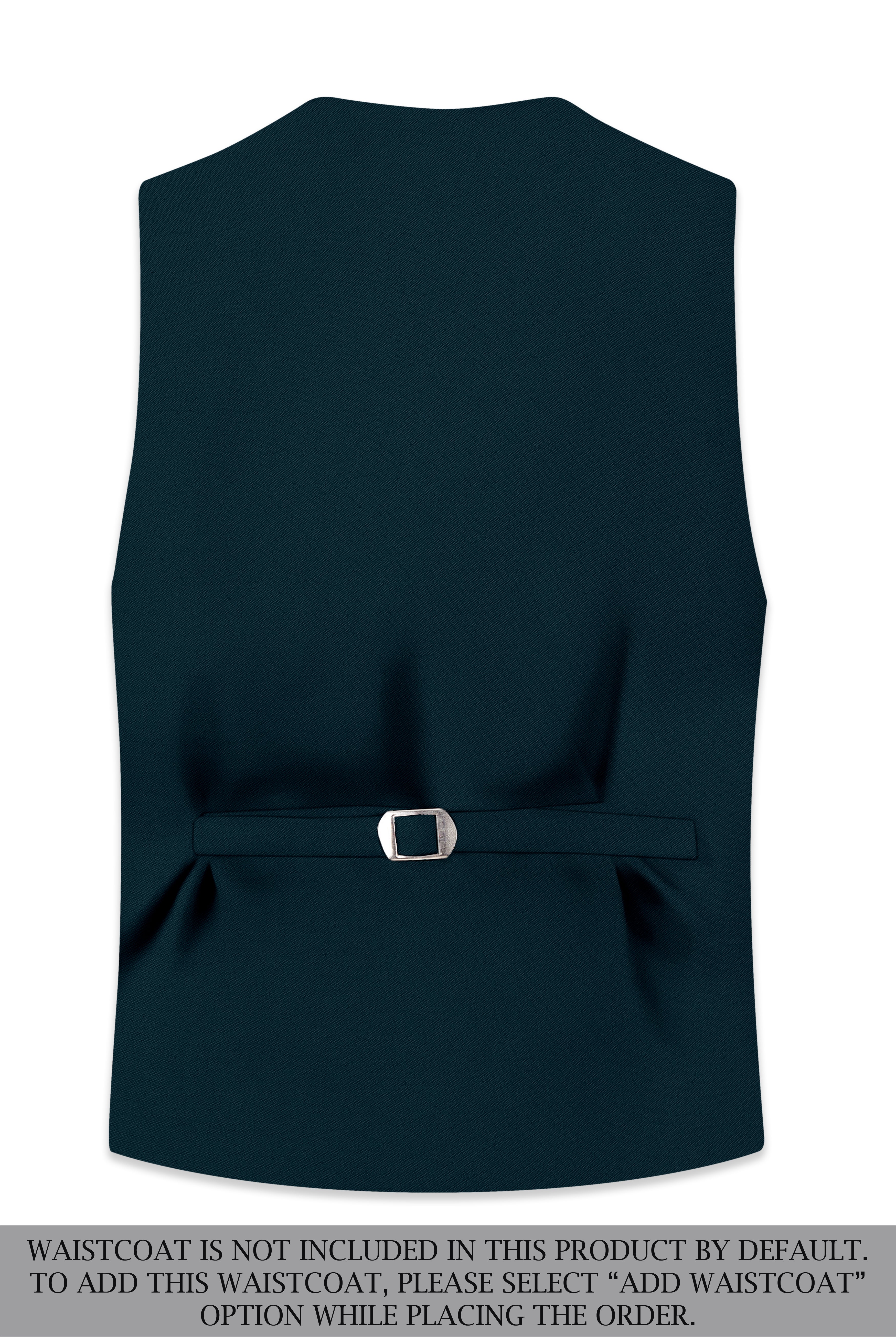 Zephyr-Korean Teal Green 4-Way Stretch Wrinkle-Free Wool Rich Double Breasted Suit