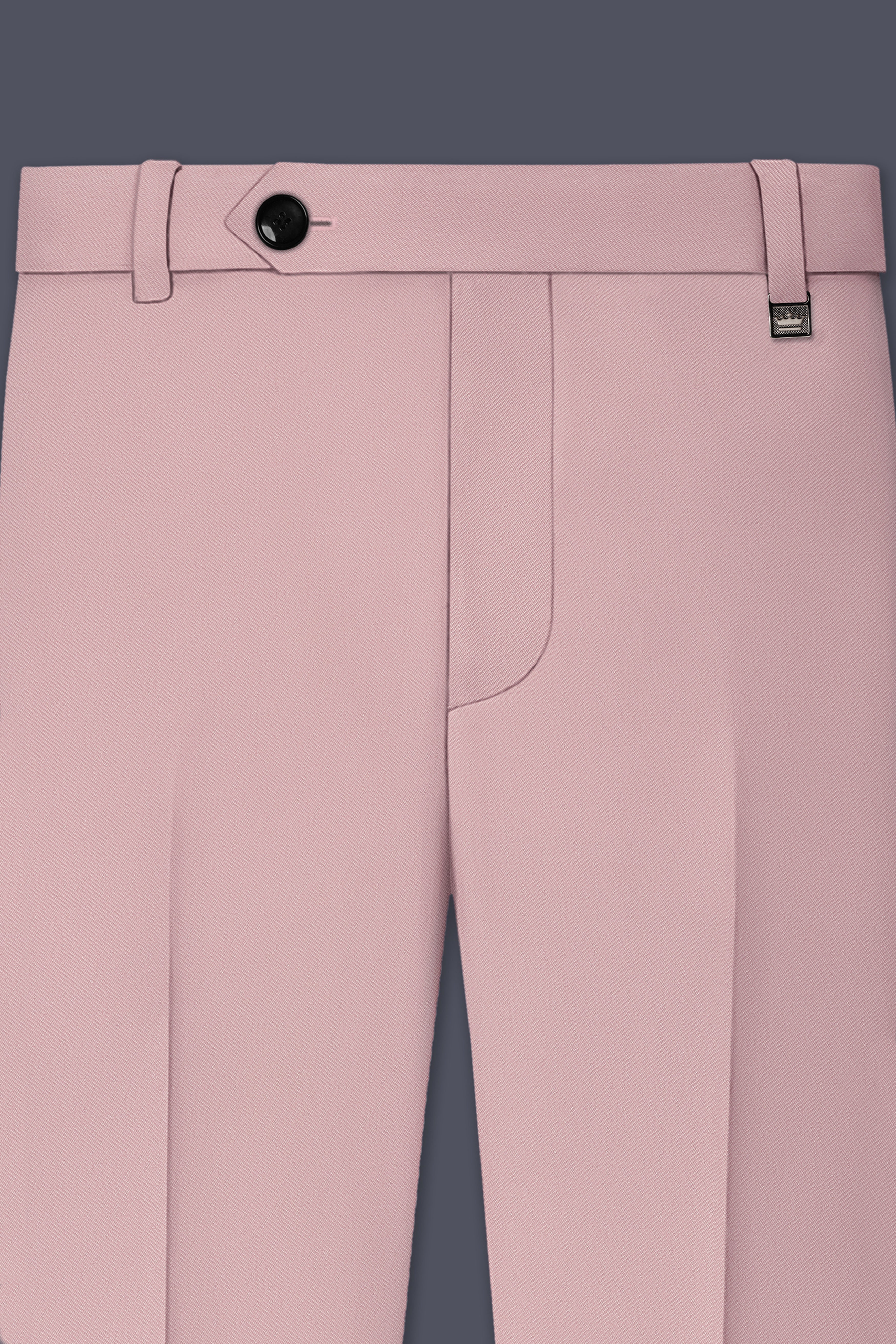 Solenne-Korean Pharlap Peach 4-Way Stretch Wrinkle-Free Wool Rich Double Breasted Suit