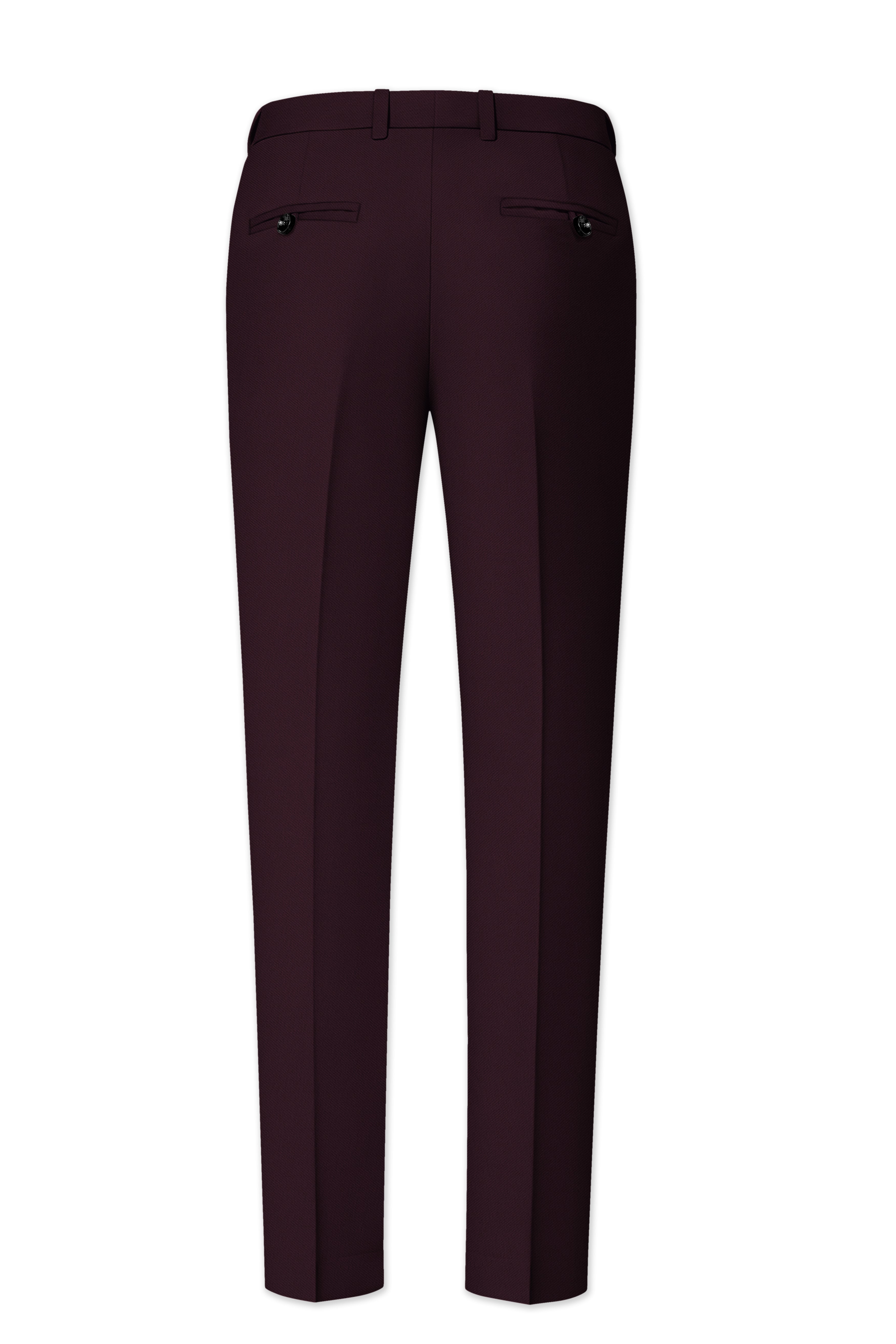 Imperio-korean Eclipse Purple 4-Way Stretch Wrinkle-Free Wool Rich Single Breasted Suit