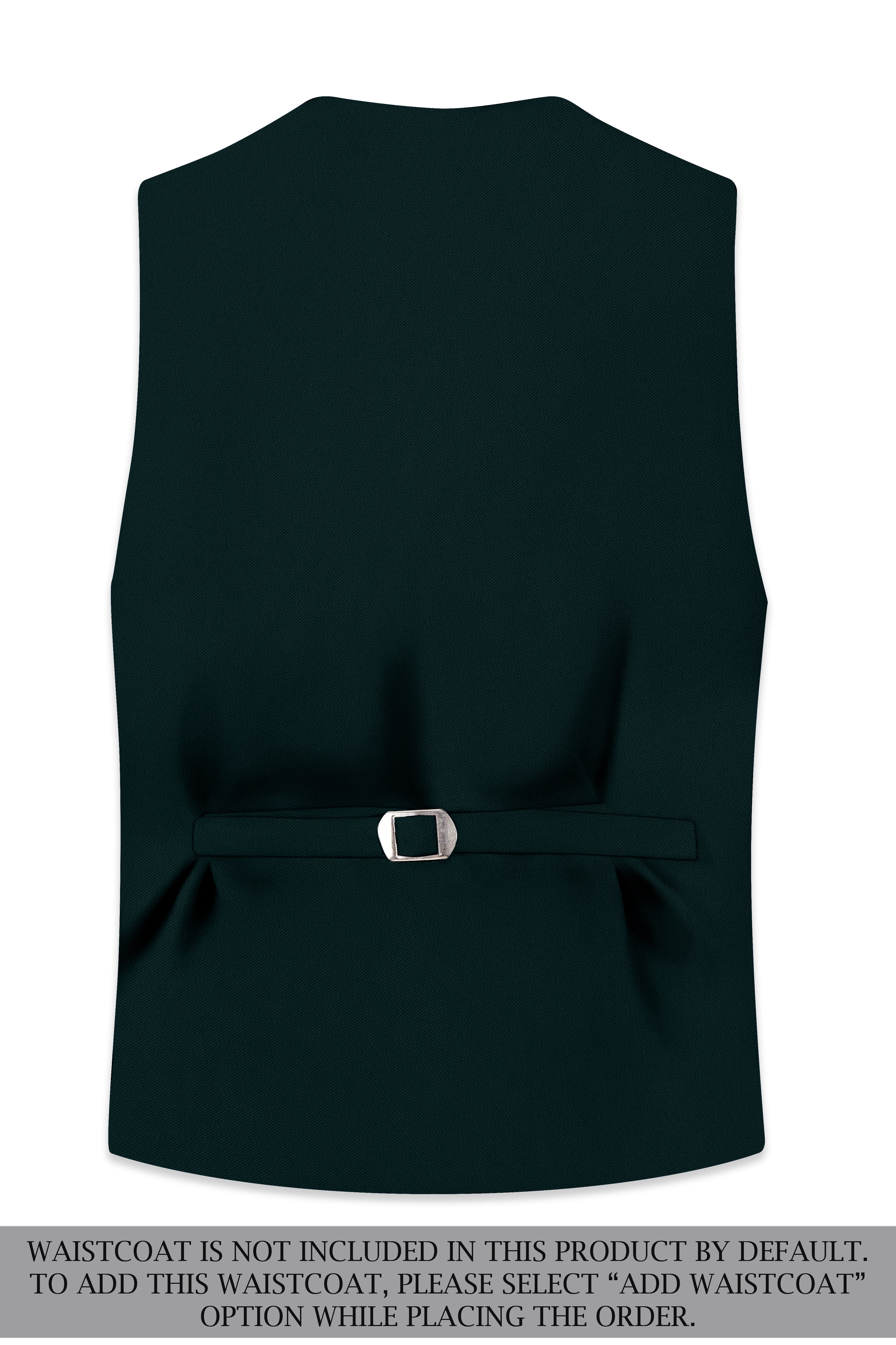 Terrain-Korean Swamp Green 4-Way Stretch Wrinkle-Free Wool Rich Single Breasted Suit