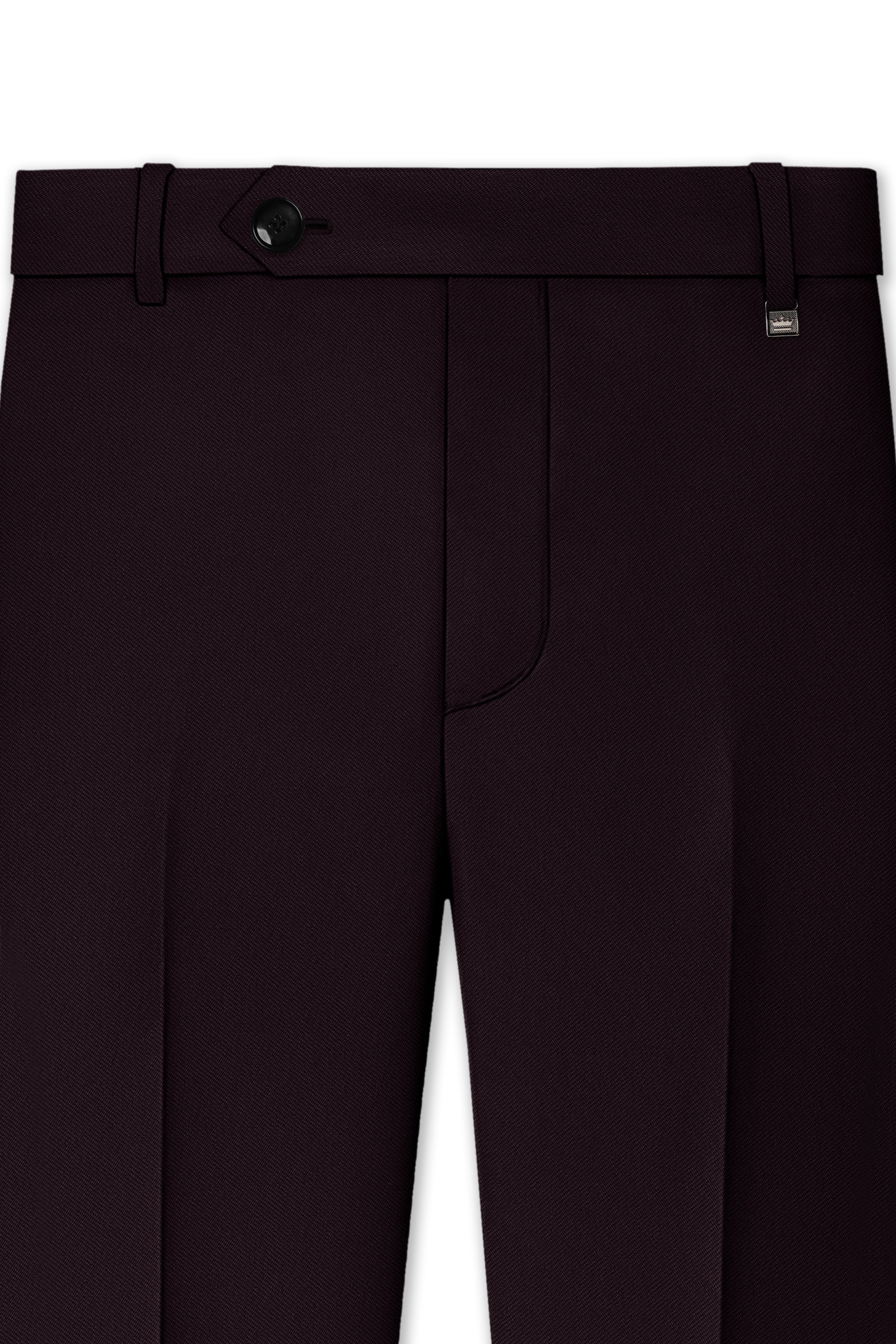 Merlot-Korean Wine Purple 4-Way Stretch Wrinkle-Free Wool Rich Single Breasted Suit