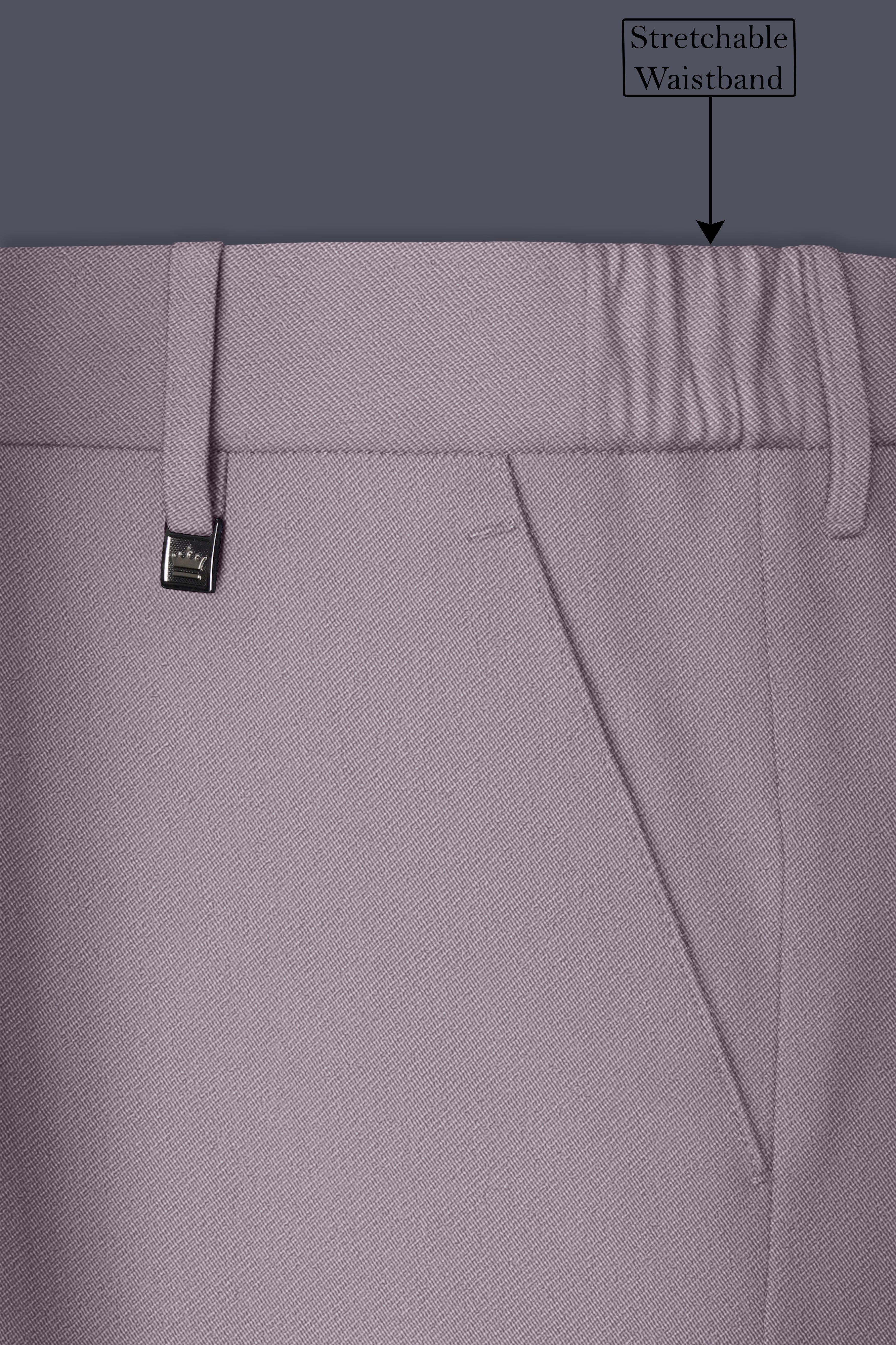 Roselle-Korean Bouquet Pink 4-Way Stretch Wrinkle-Free Wool Rich Single Breasted Suit