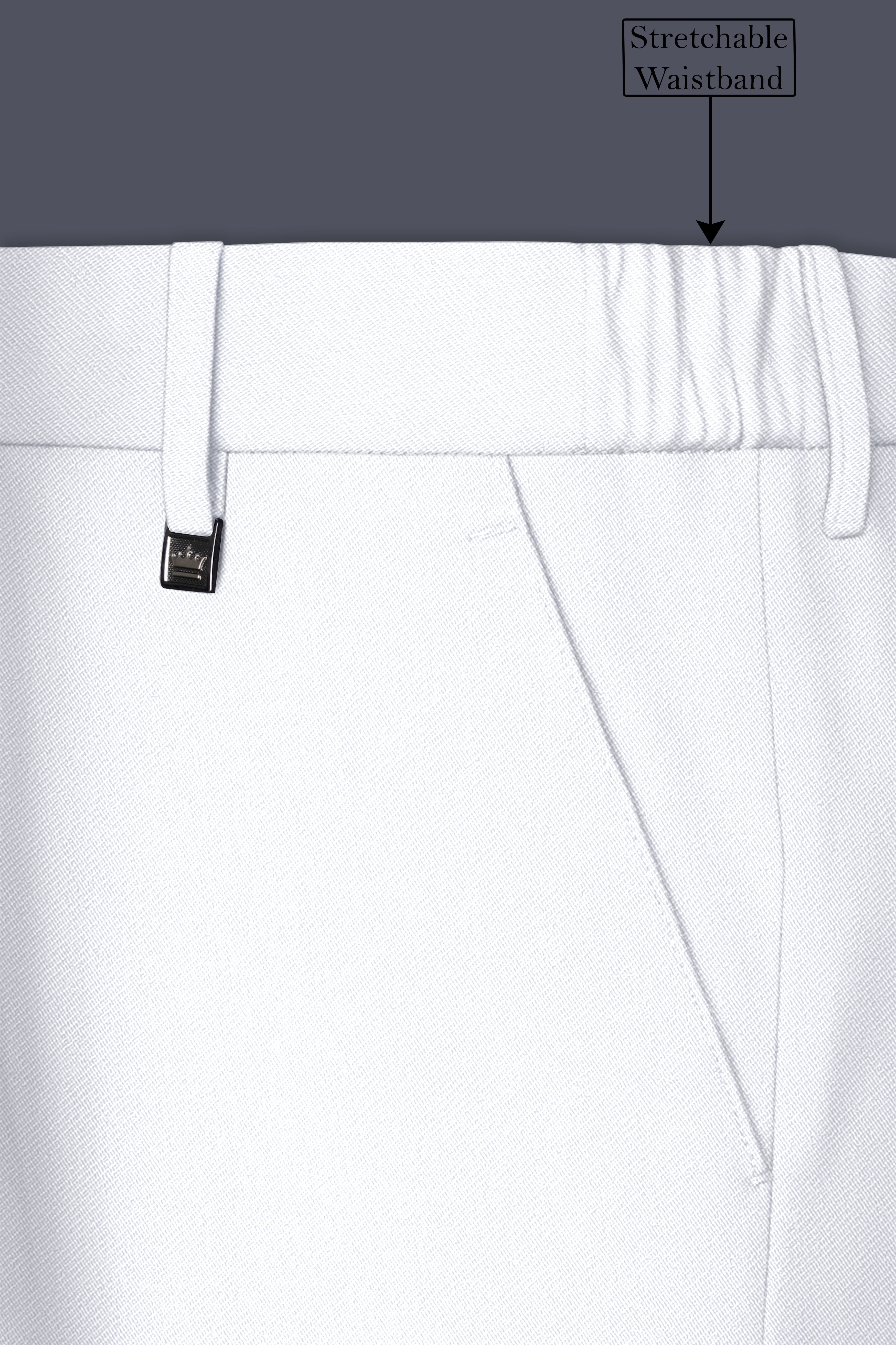 Lumier-Korean Bright White 4-Way Stretch Wrinkle-Free Wool Rich Single Breasted Suit