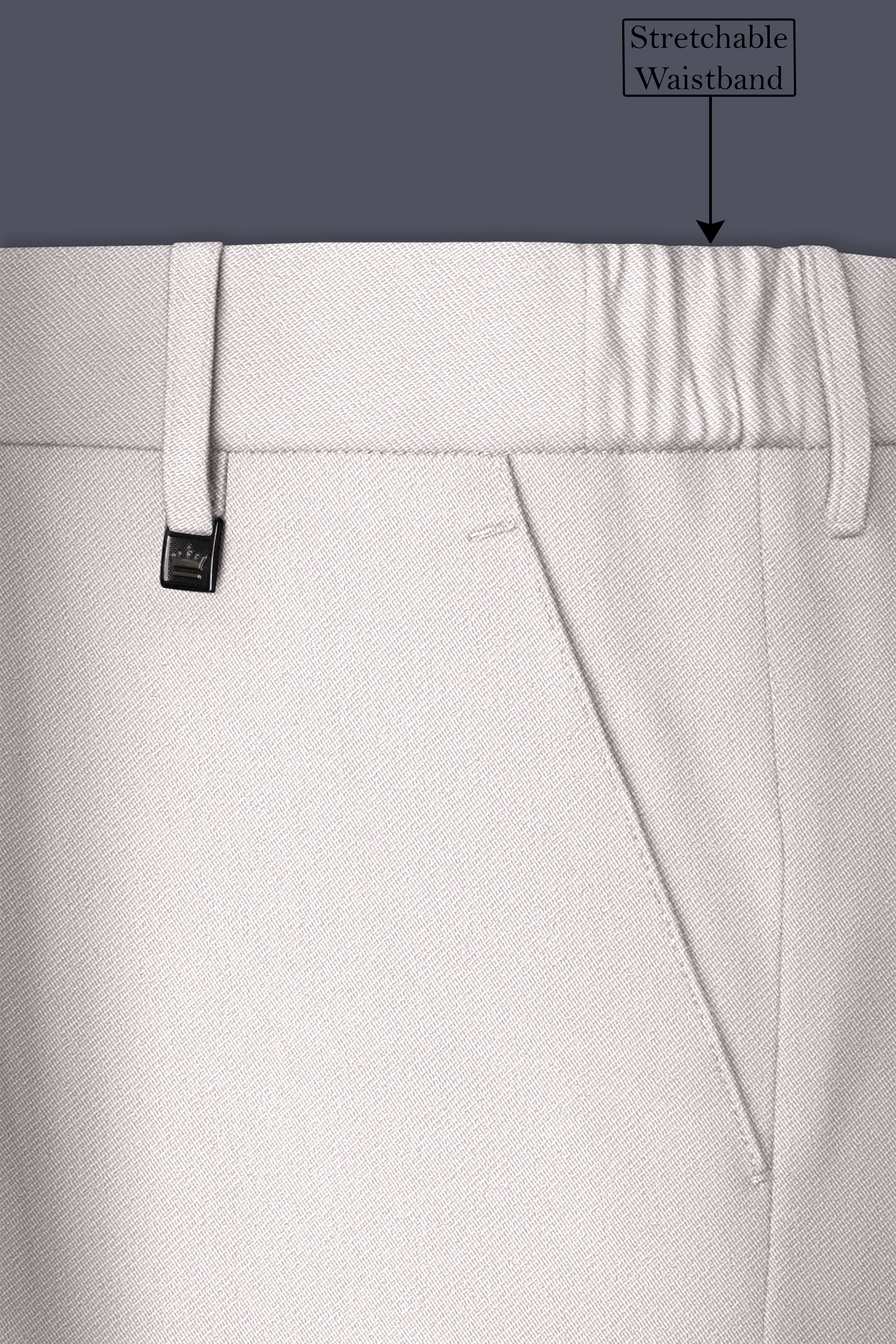 Ivora-Korean Amour Cream 4-Way Stretch Wrinkle-Free Wool Rich Single Breasted Suit