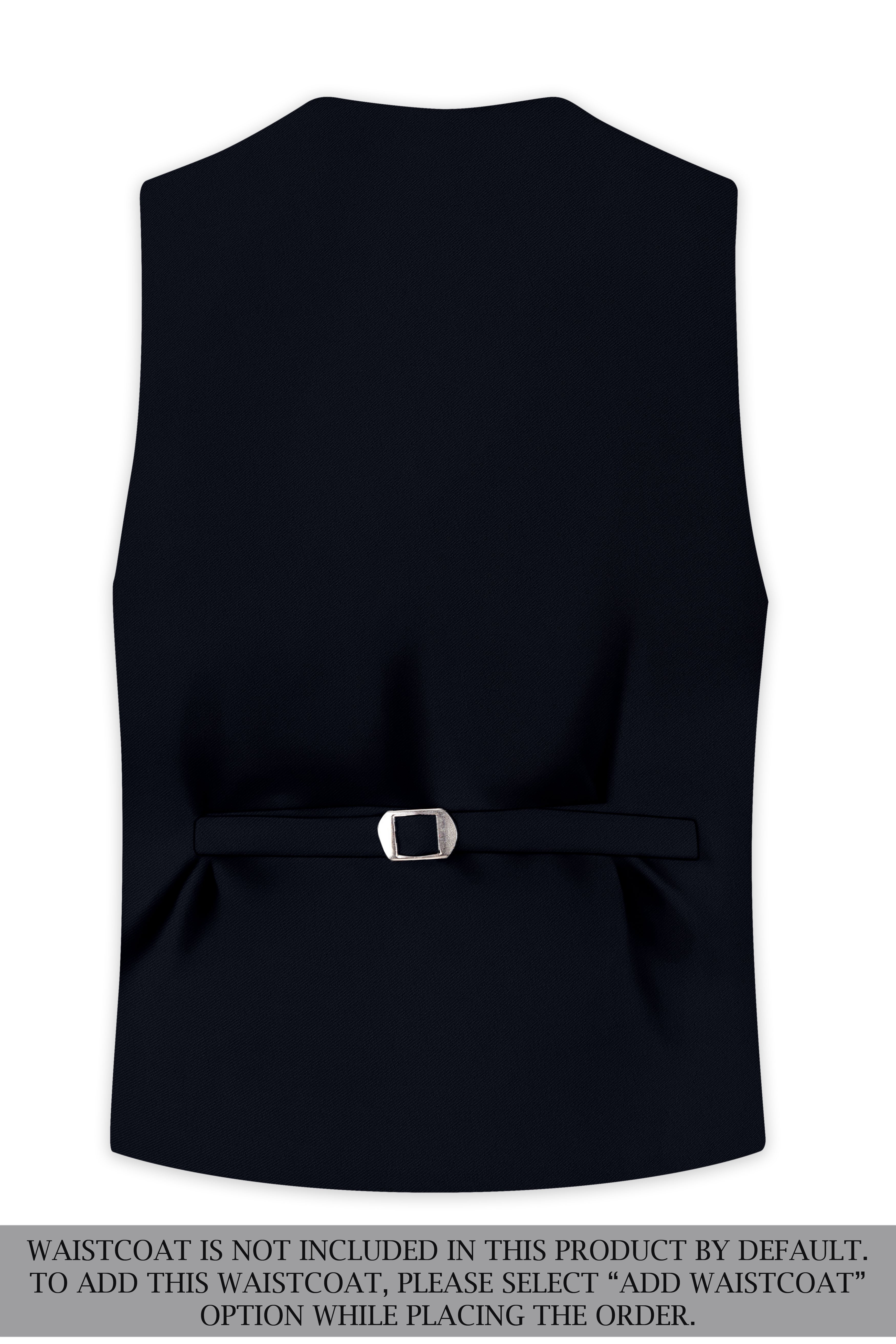 Nero-Korean Tealish Navy 4-Way Stretch Wrinkle-Free Wool Rich Double Breasted Suit