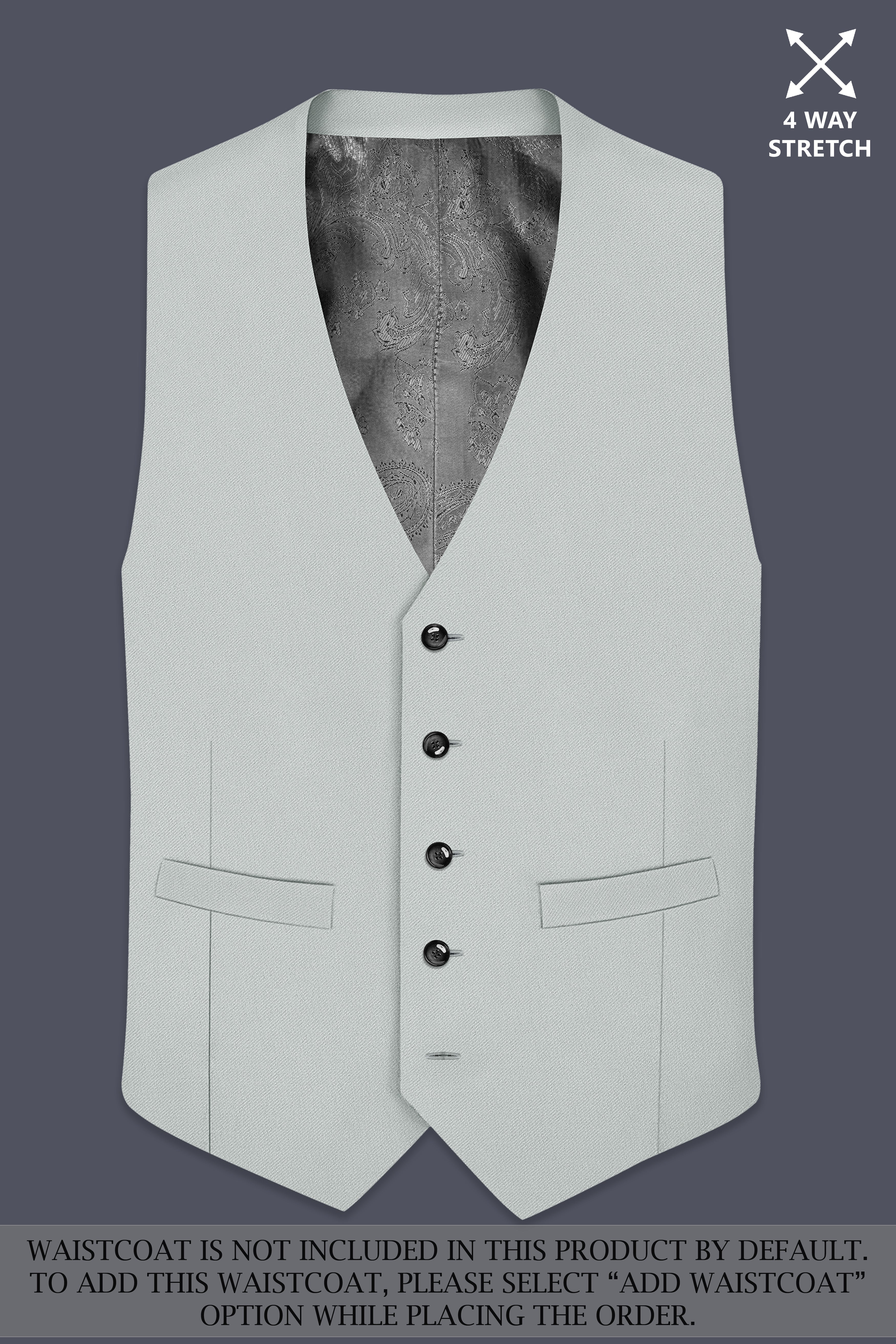 Prestige-Korean Mercury Green 4-Way Stretch Wrinkle-Free Wool Rich Double Breasted Suit