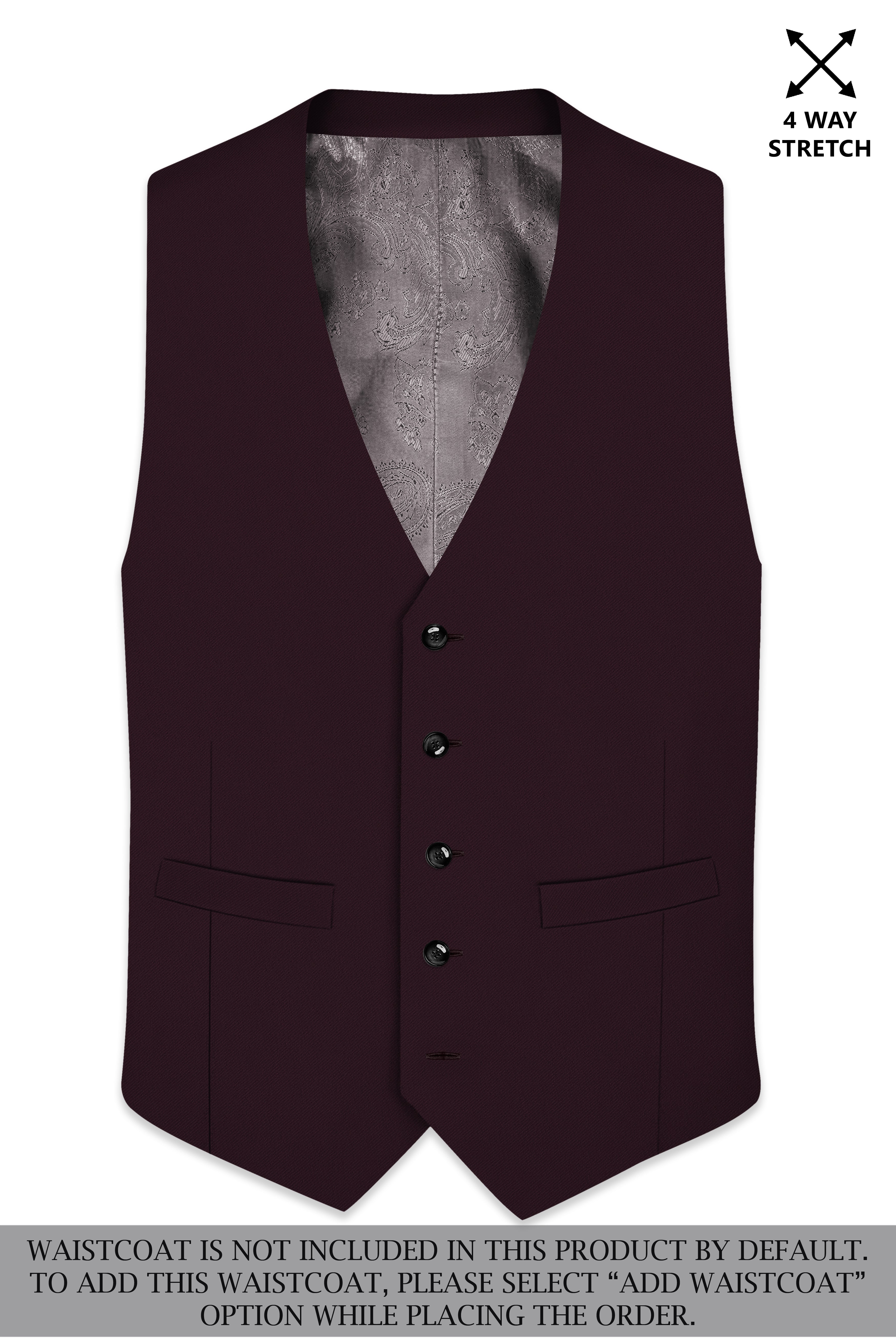 Imperio-korean Eclipse Purple 4-Way Stretch Wrinkle-Free Wool Rich Double Breasted Suit