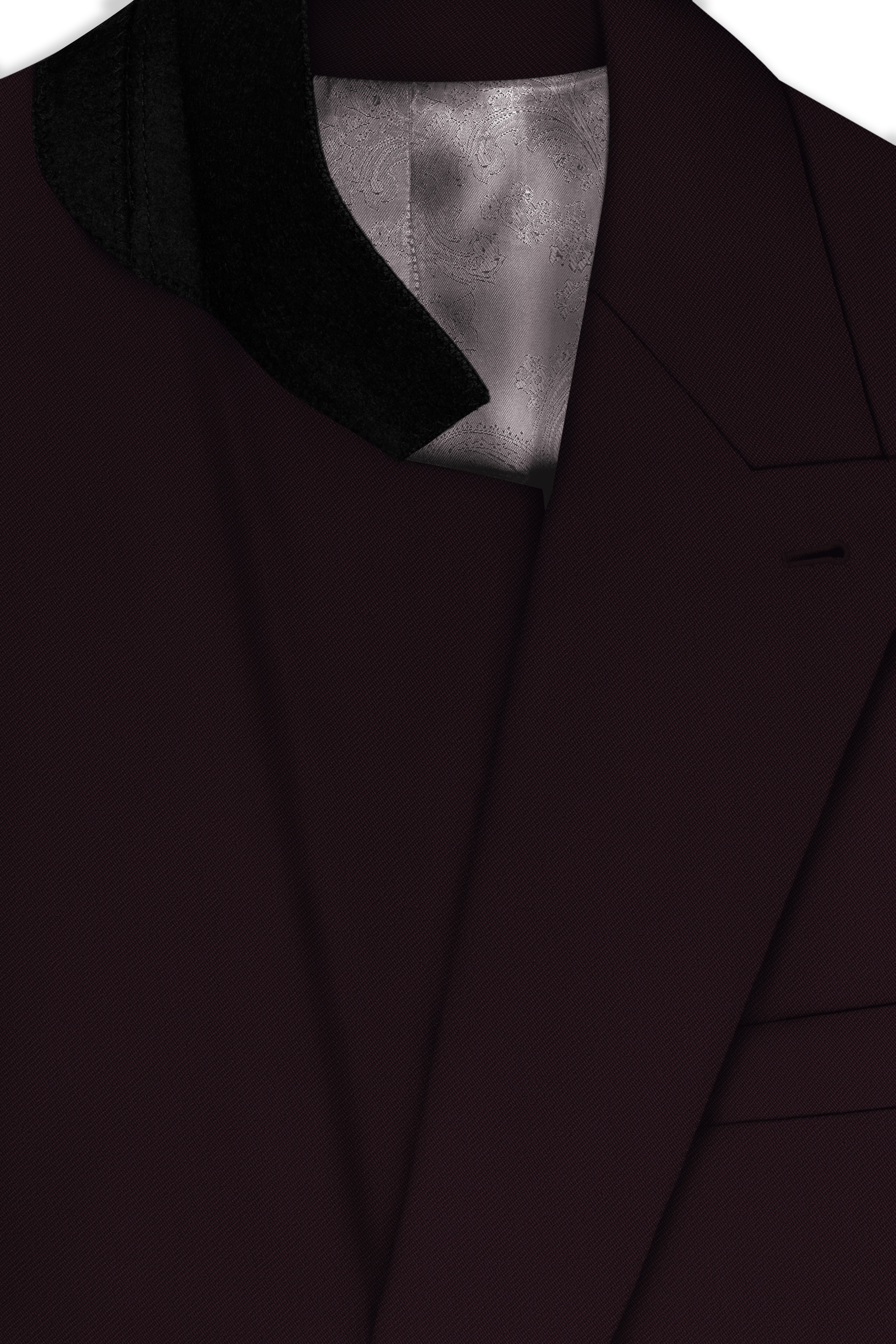 Imperio-korean Eclipse Purple 4-Way Stretch Wrinkle-Free Wool Rich Double Breasted Suit