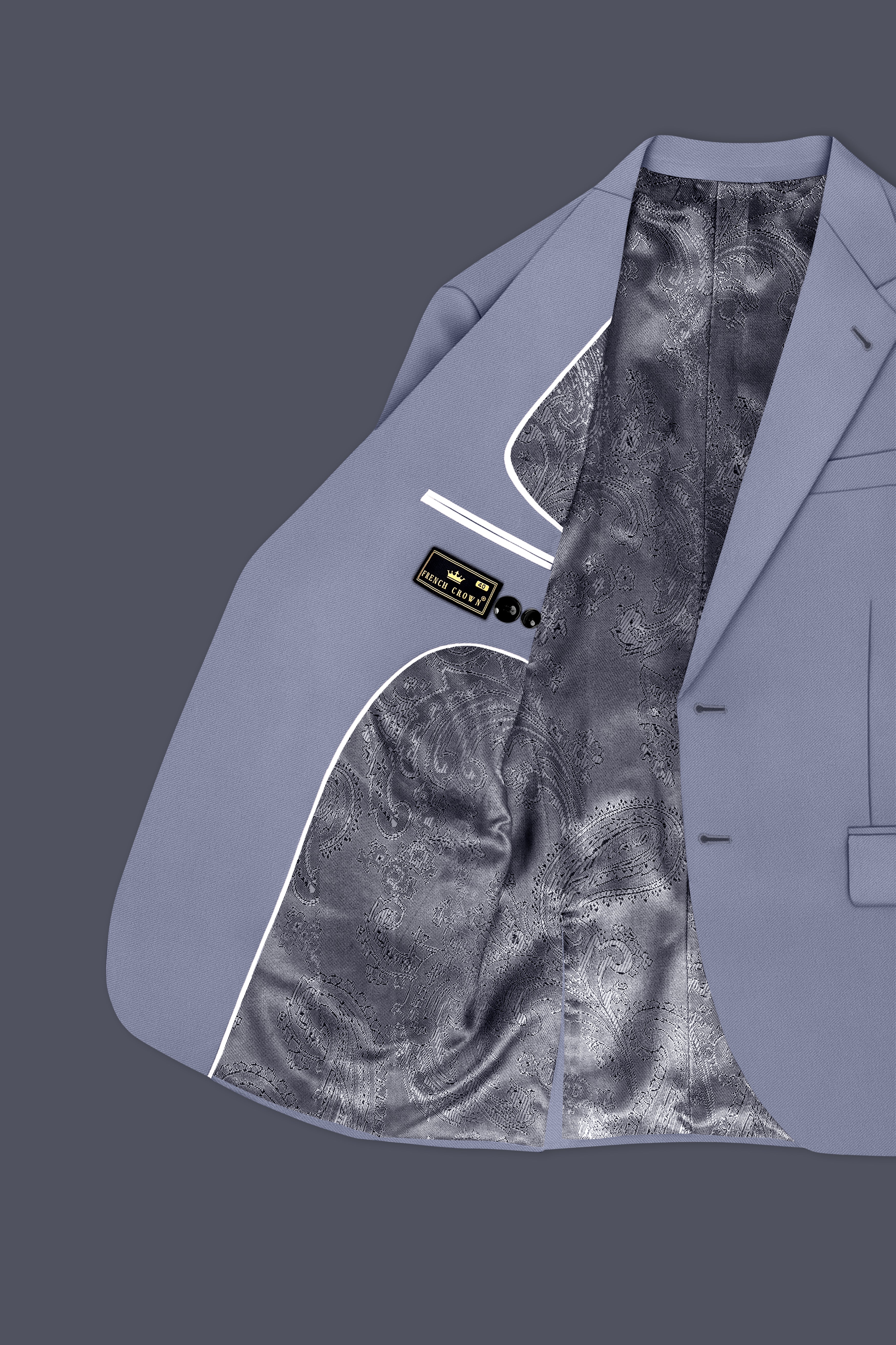 Sterling-Manatee Gray Wool Rich Slight Stretch Single Breasted Suit