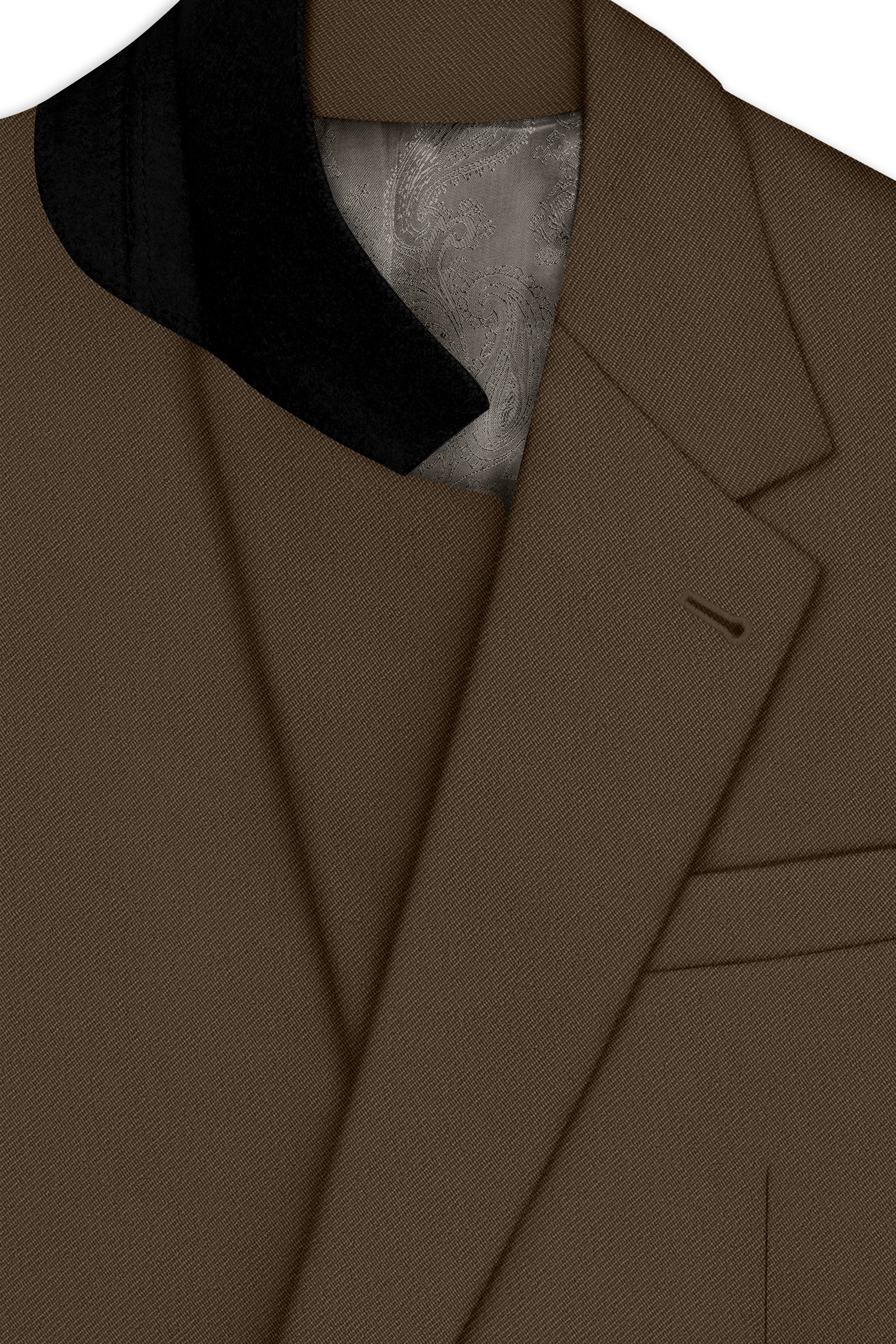 Prestige-Lisbon Brown Wool Rich Slight Stretch Single Breasted Suit