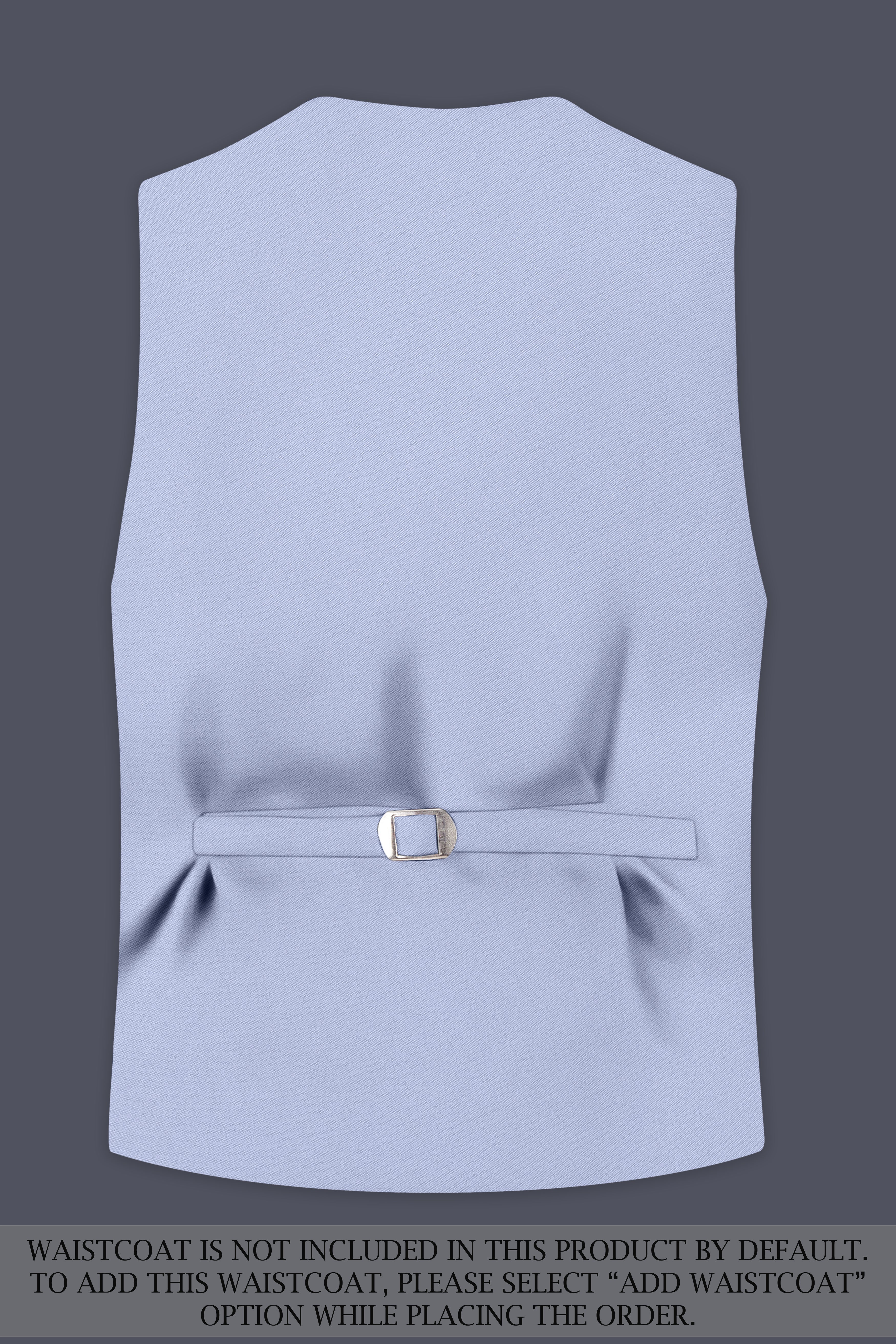 Azure-Periwinkle Blue Wool Rich Slight Stretch Single Breasted Suit