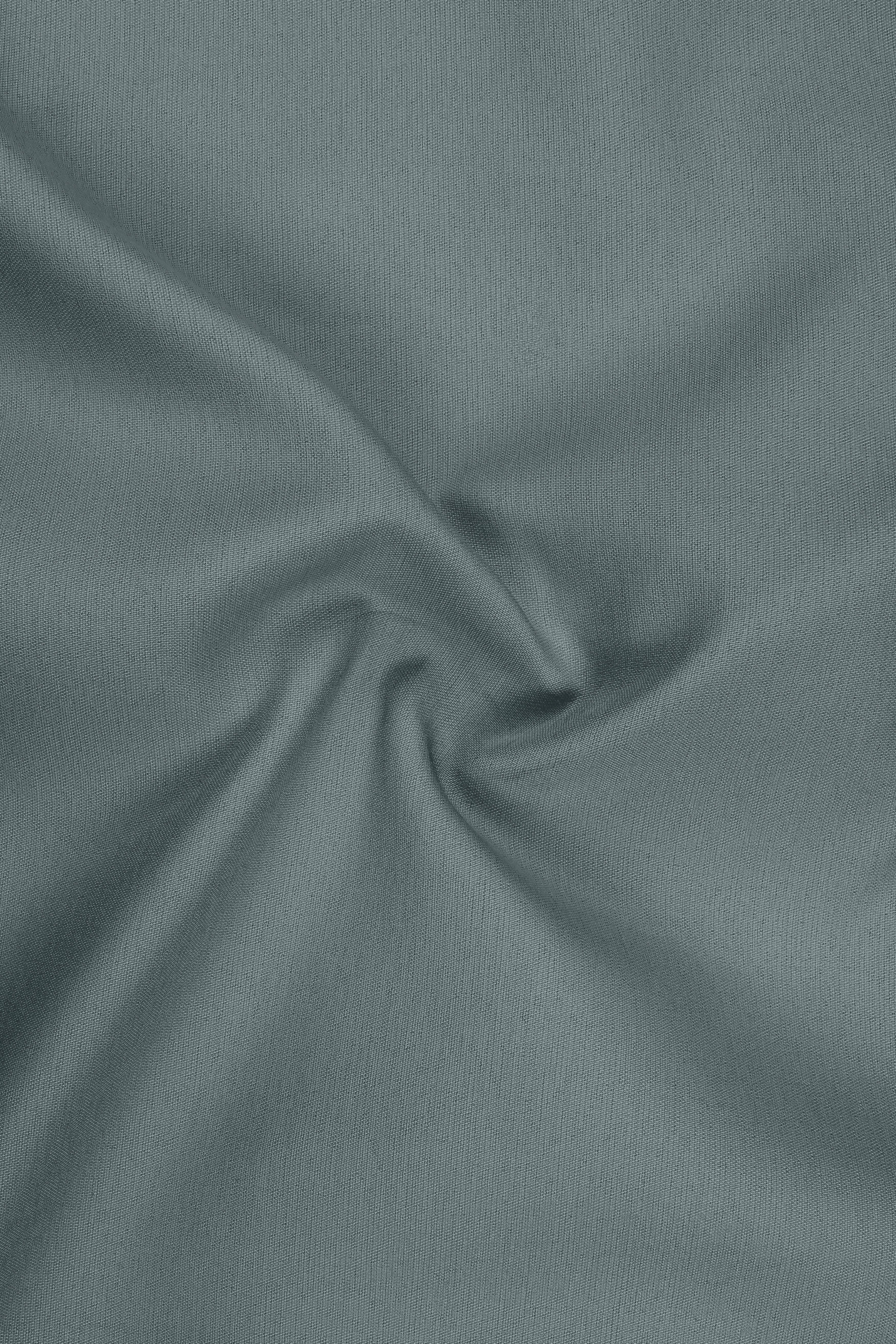 Verdant-Raven Green Wool Rich Slight Stretch Single Breasted Suit