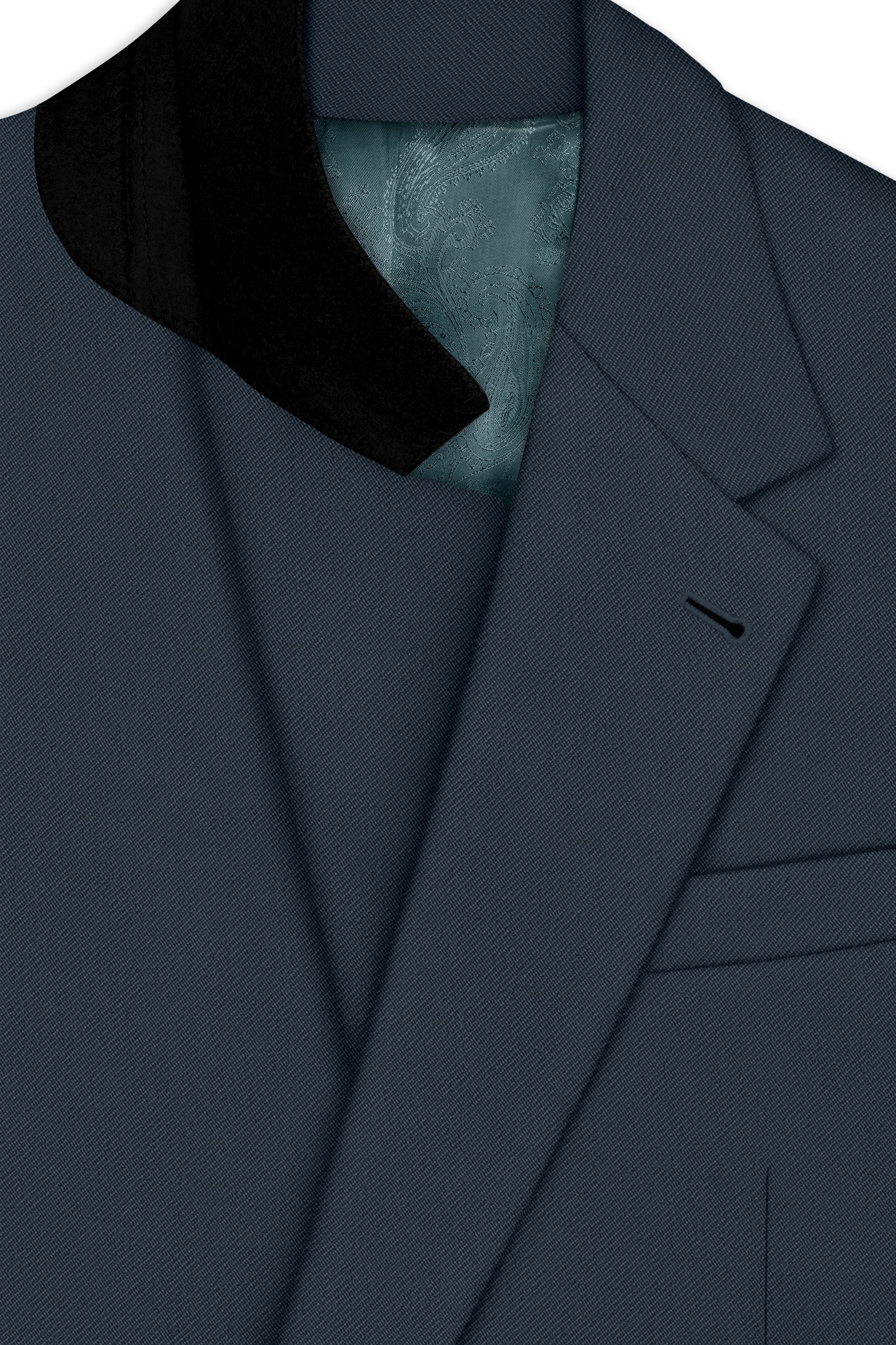 Titan-Shark Gray Wool Rich Slight Stretch Single Breasted Suit