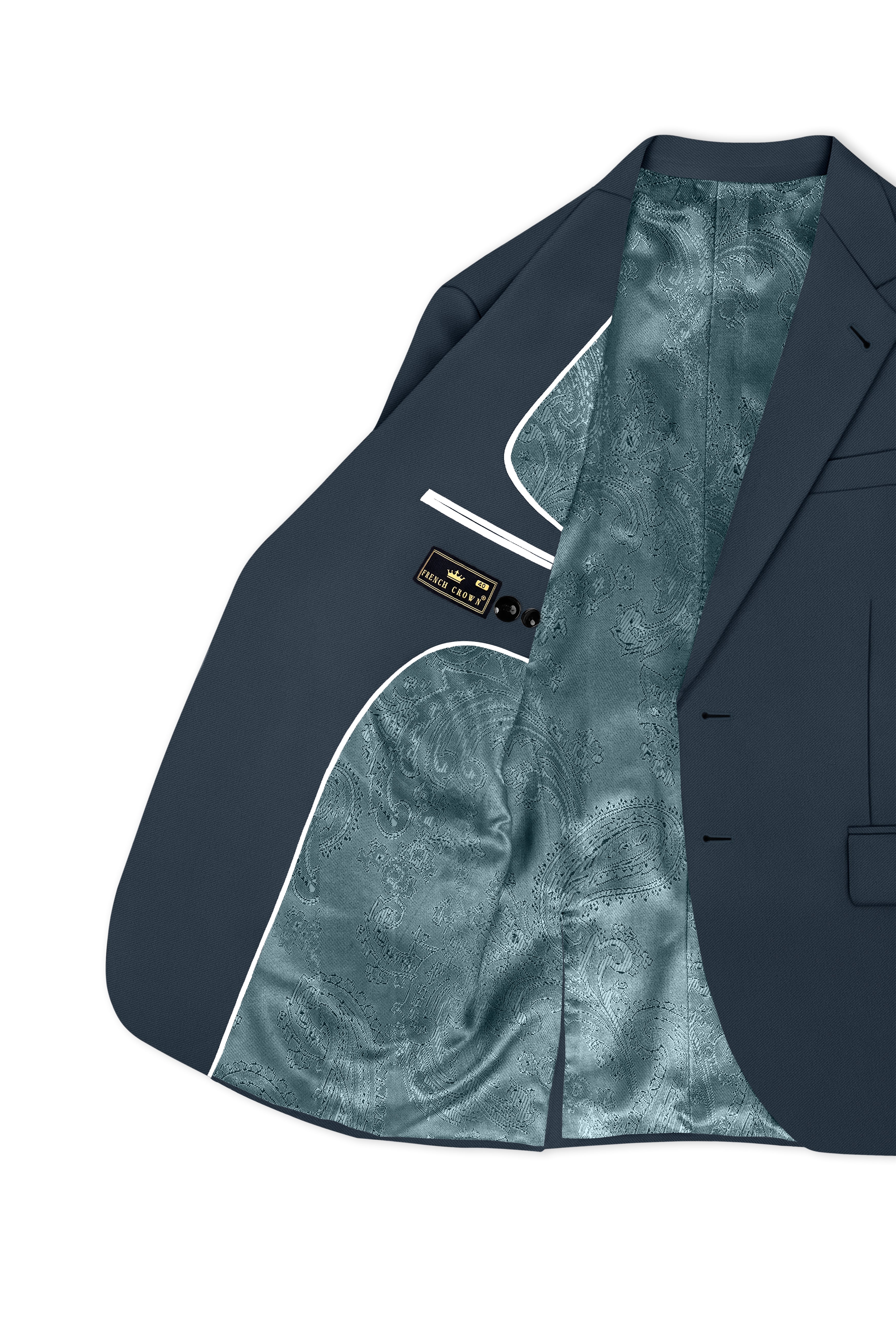Titan-Shark Gray Wool Rich Slight Stretch Single Breasted Suit