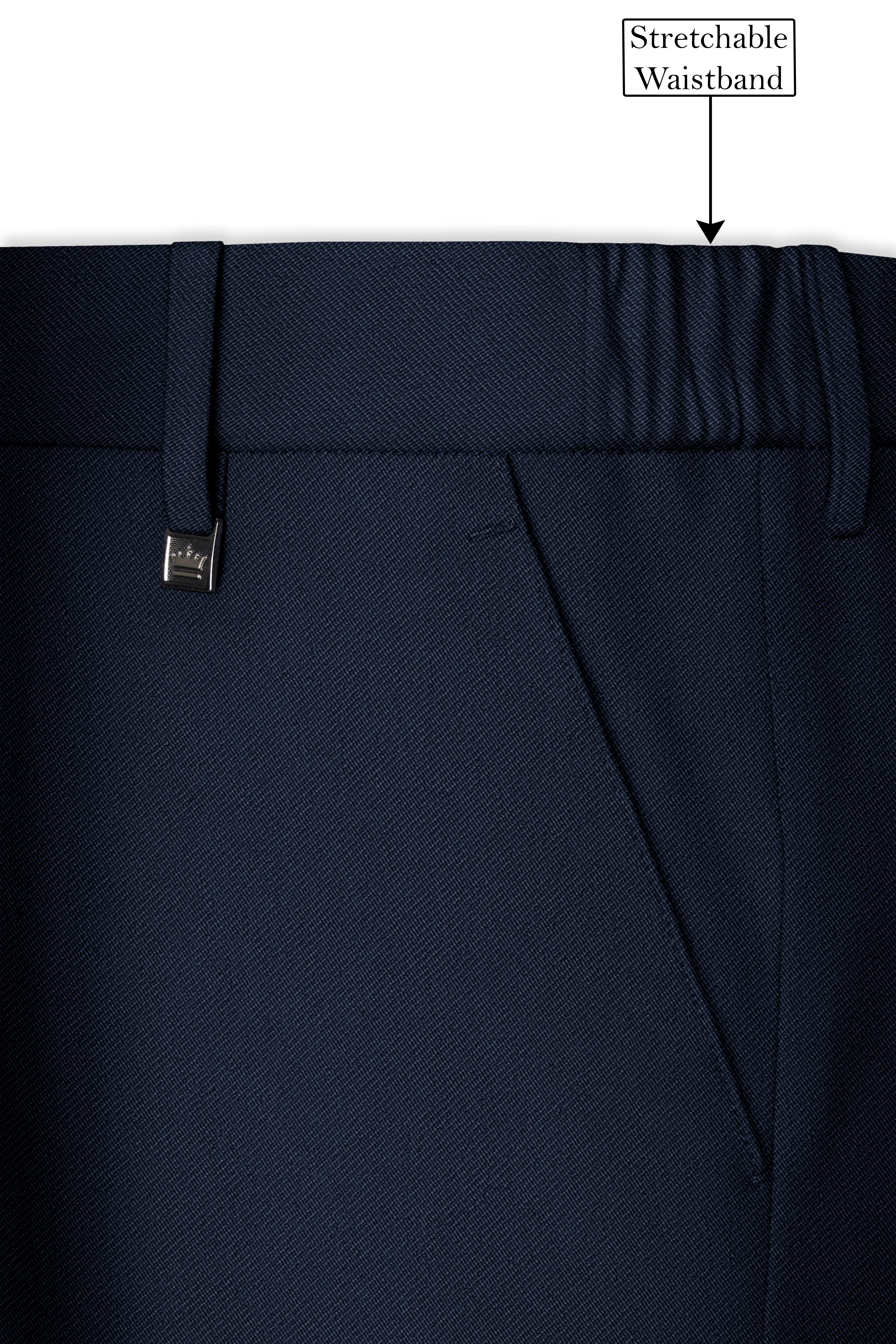 Nautis-Baltic Blue Wool Rich Slight Stretch Single Breasted Suit