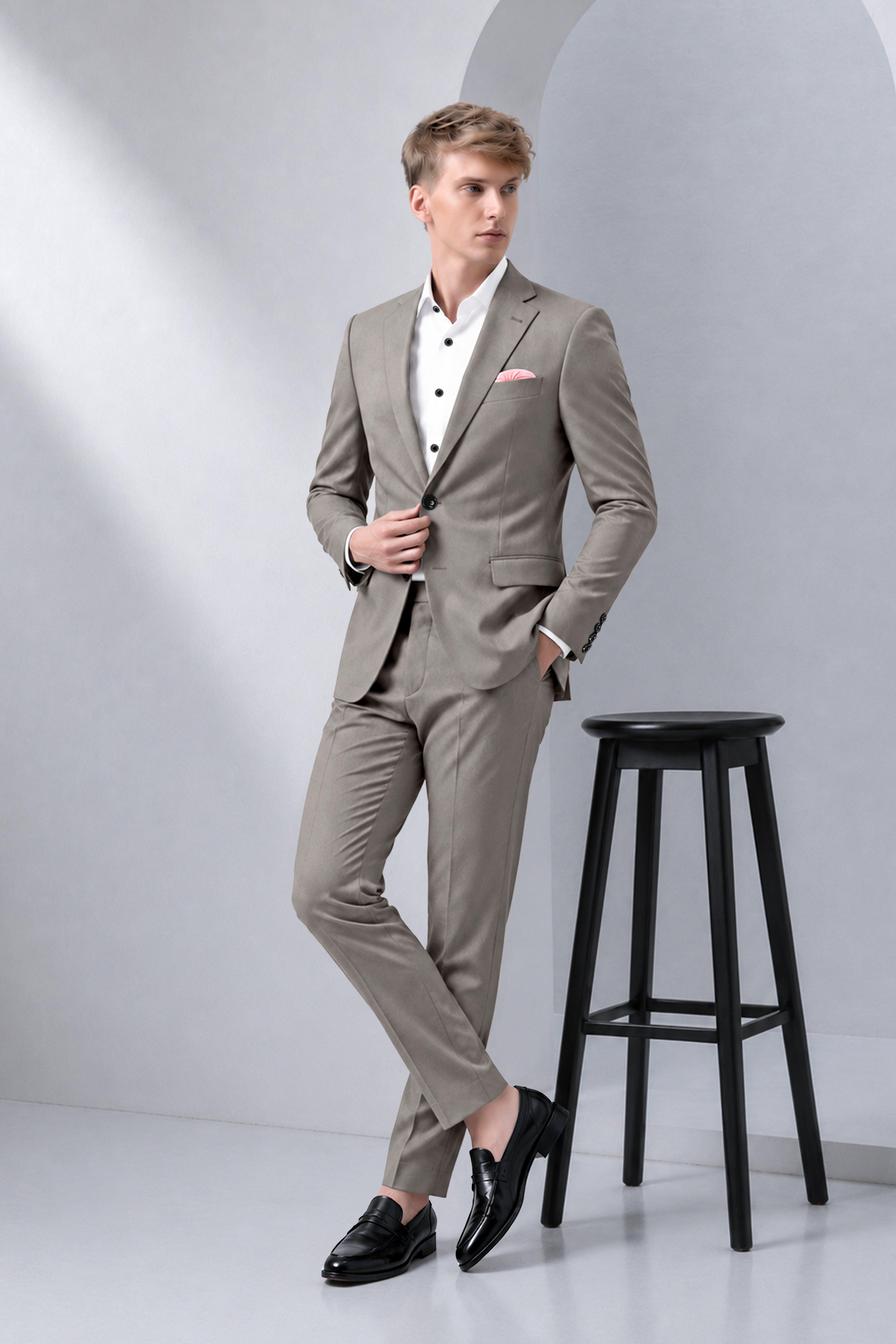Prestige-Venus Wool Rich Slight Stretch Single Breasted Suit