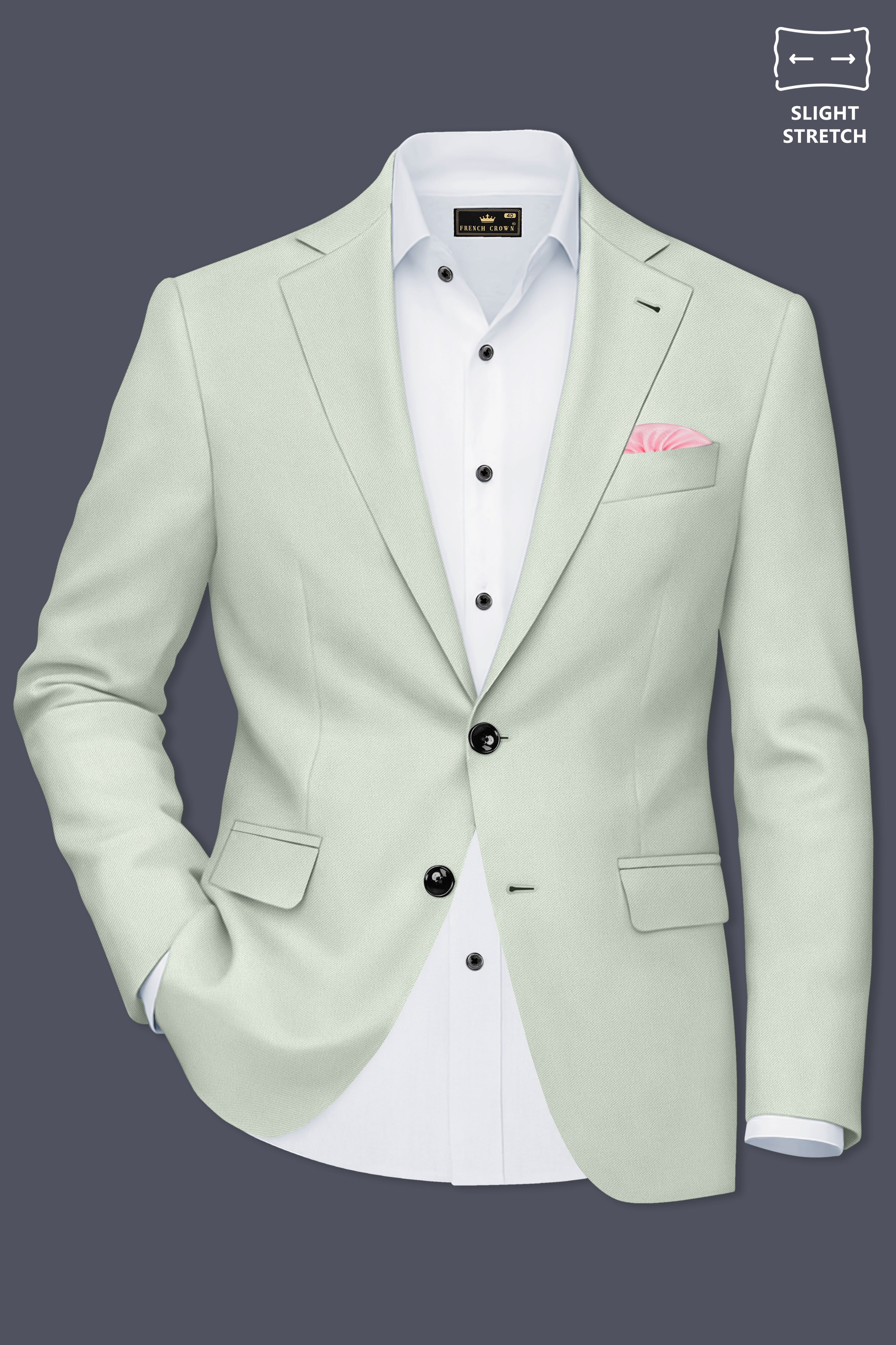 Ascend-Tasman Green Wool Rich Slight Stretch Single Breasted Suit