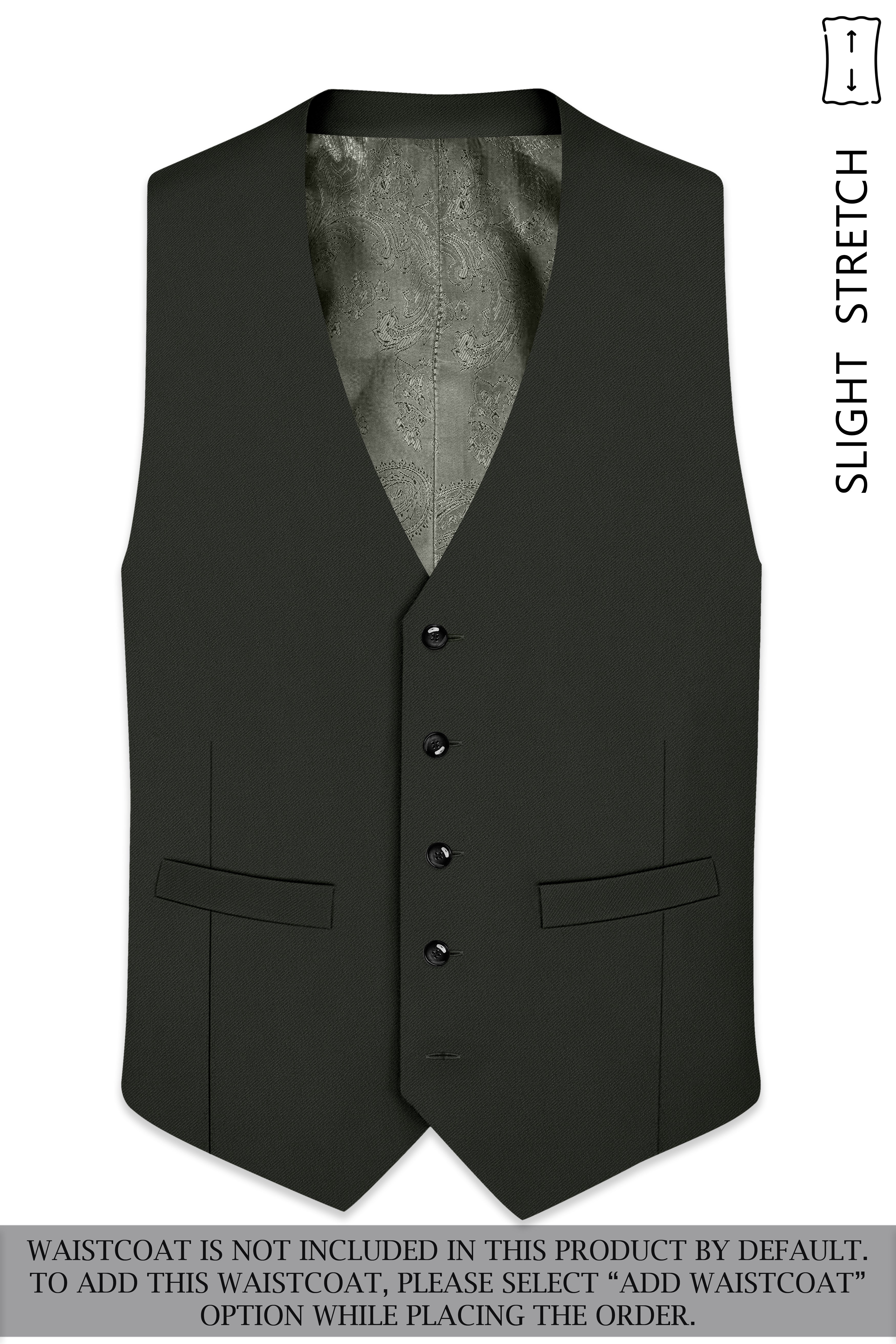 Apex-Piano Green Wool Rich Slight Stretch Single Breasted Suit