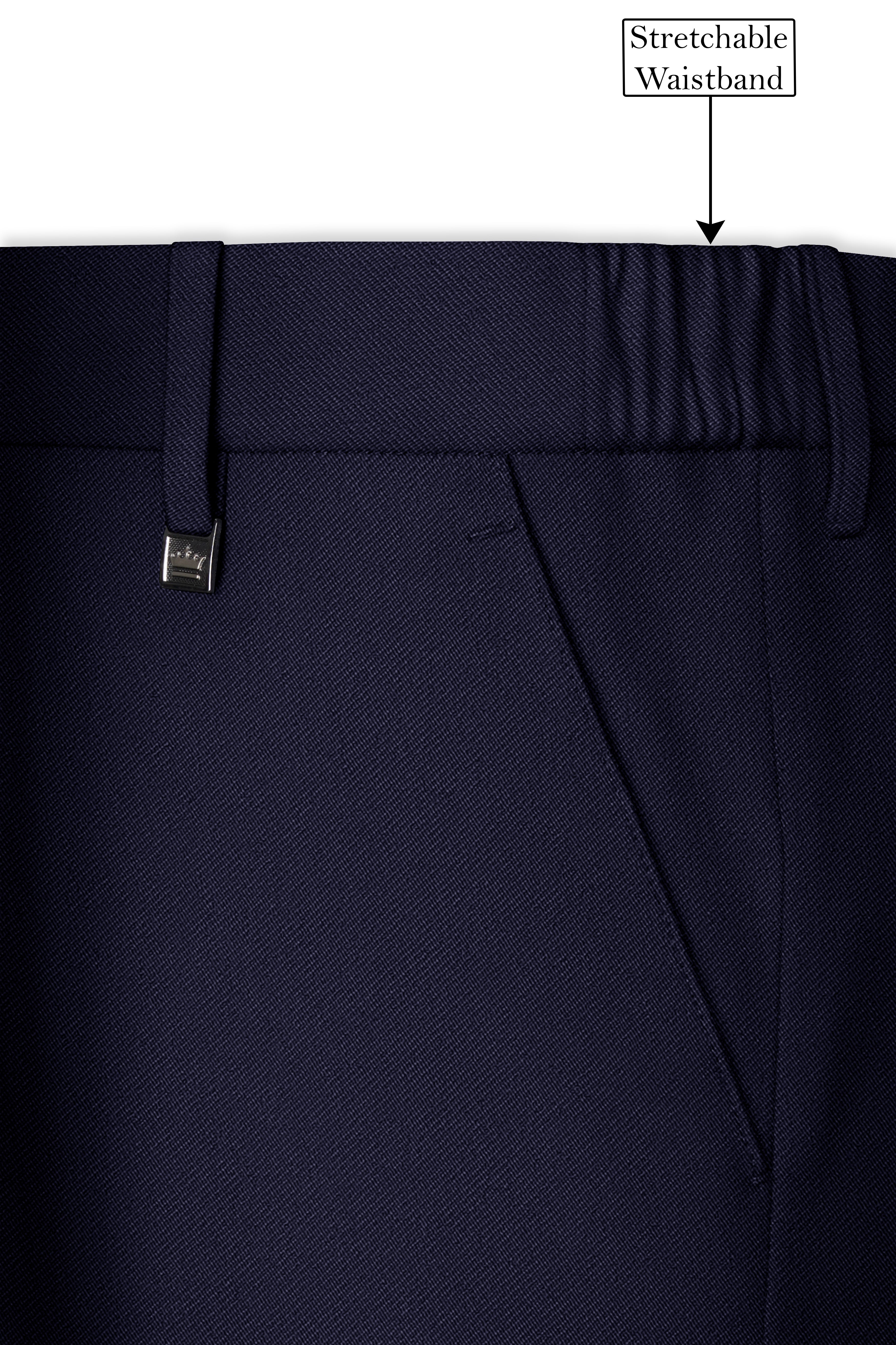 Azure-Baltic Sea Blue Wool Rich Slight Stretch Single Breasted Suit