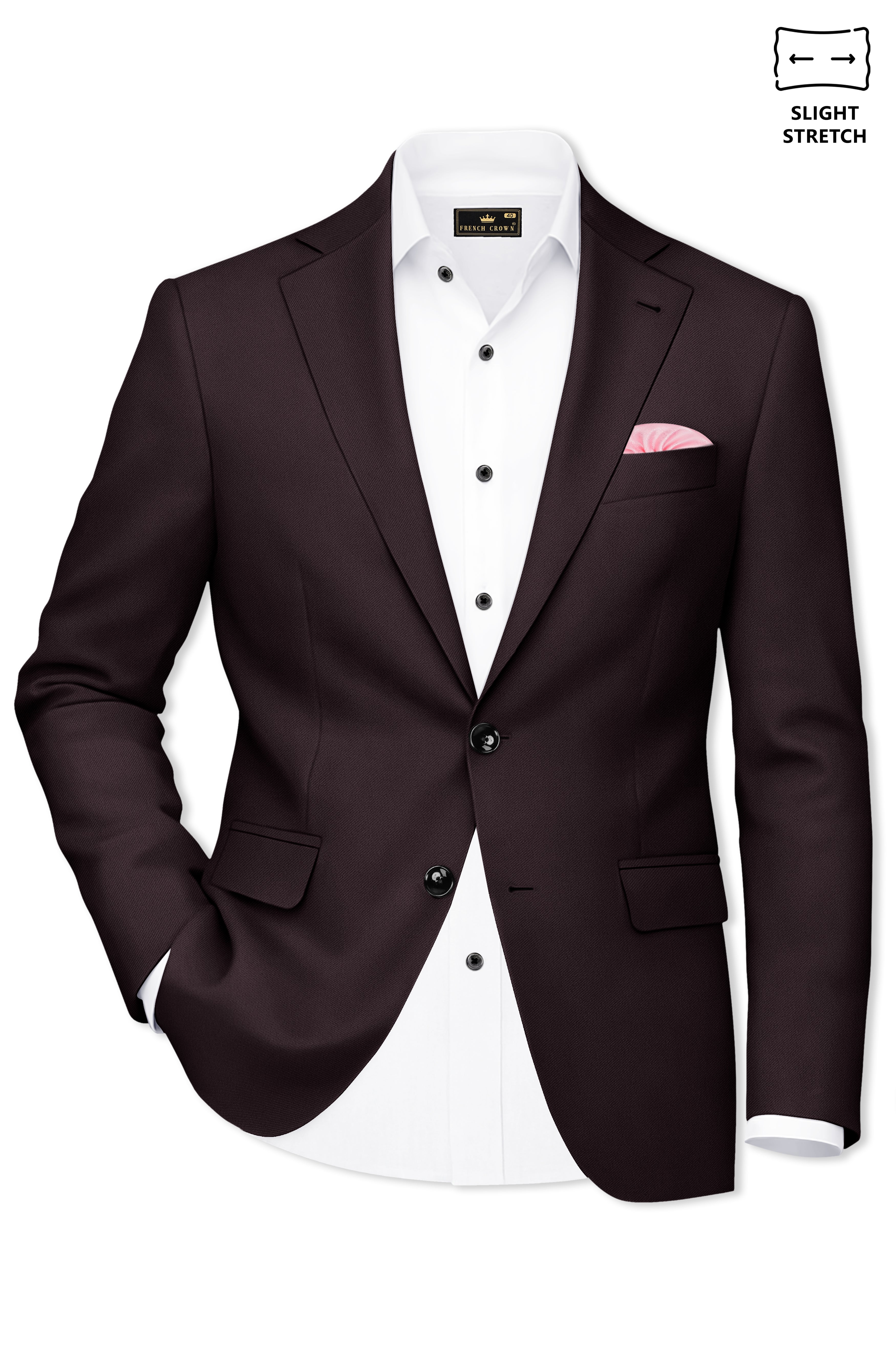 Bristol-Eclipse Brown Wool Rich Slight Stretch Single Breasted Suit