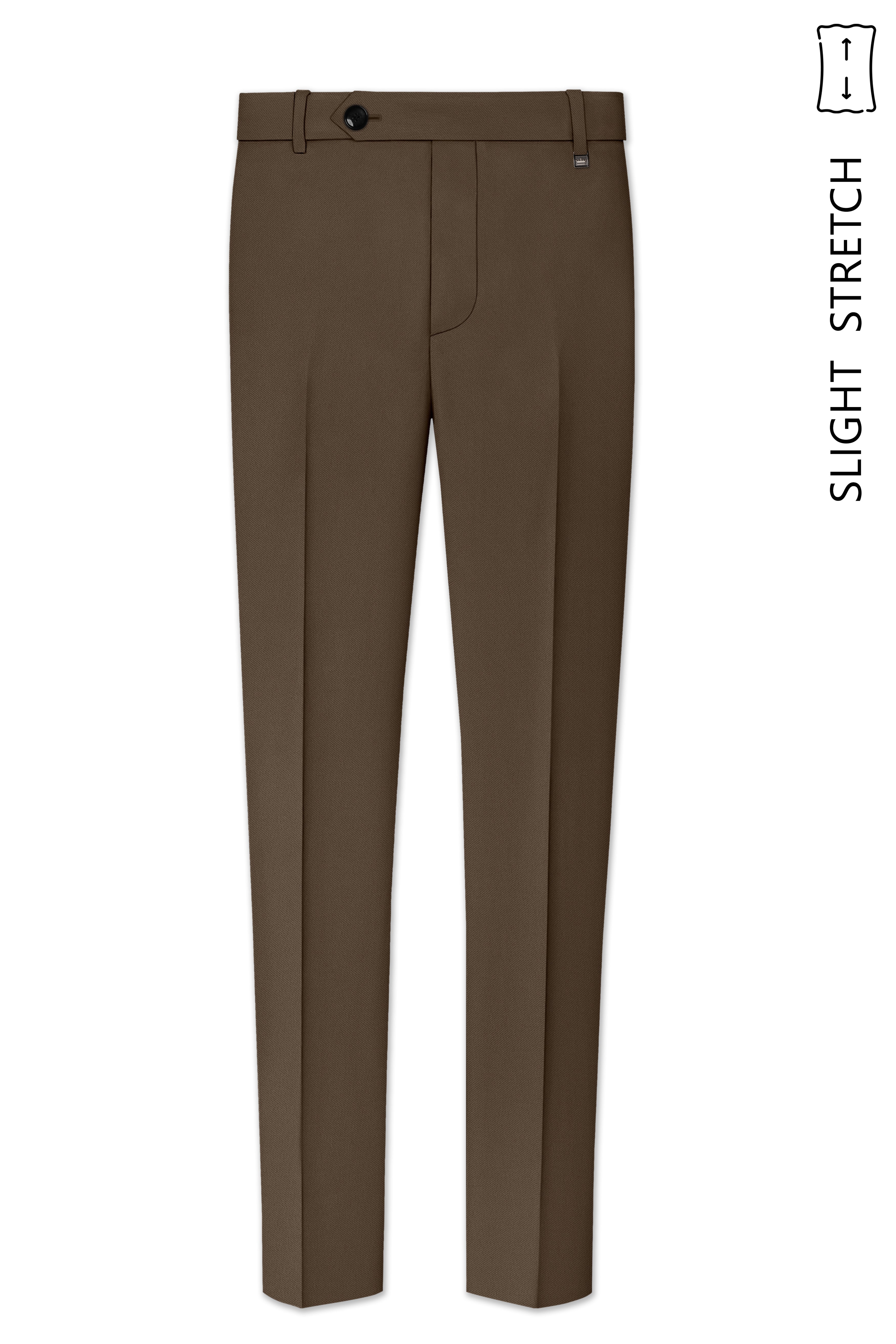 Prestige-Lisbon Brown Wool Rich Slight Stretch Double Breasted Suit