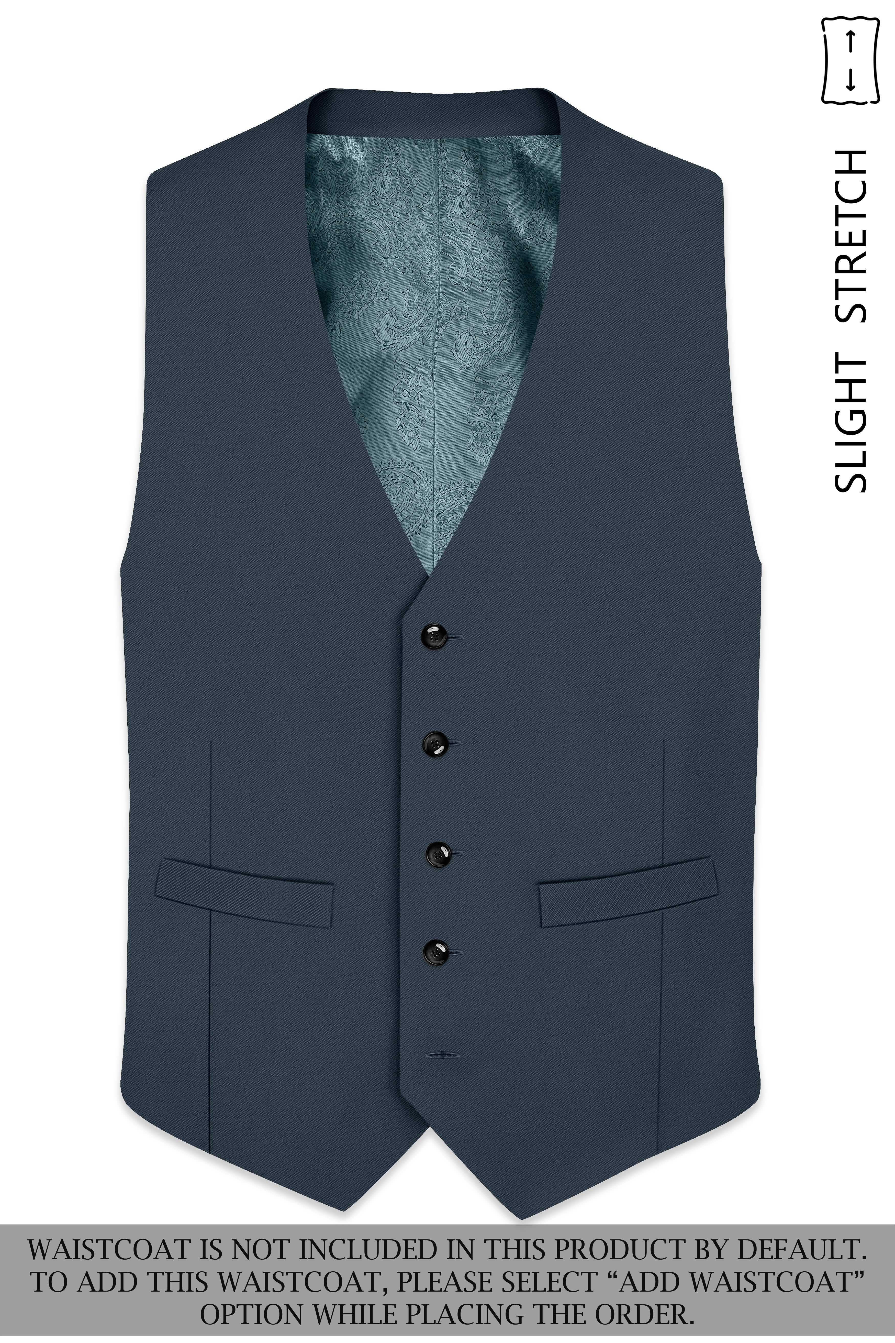 Titan-Shark Gray Wool Rich Slight Stretch Double Breasted Suit