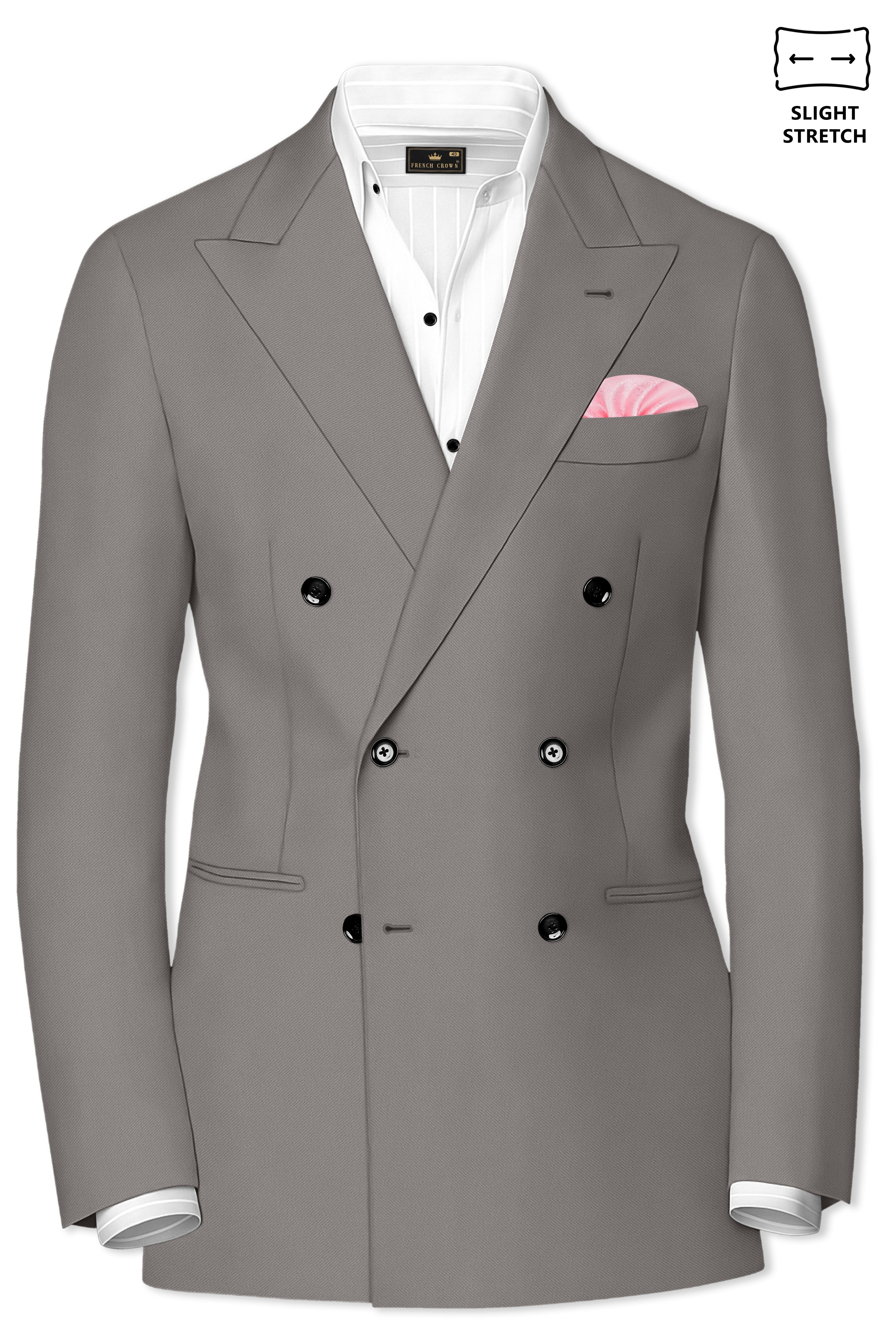 Prestige-Venus Wool Rich Slight Stretch Double Breasted Suit