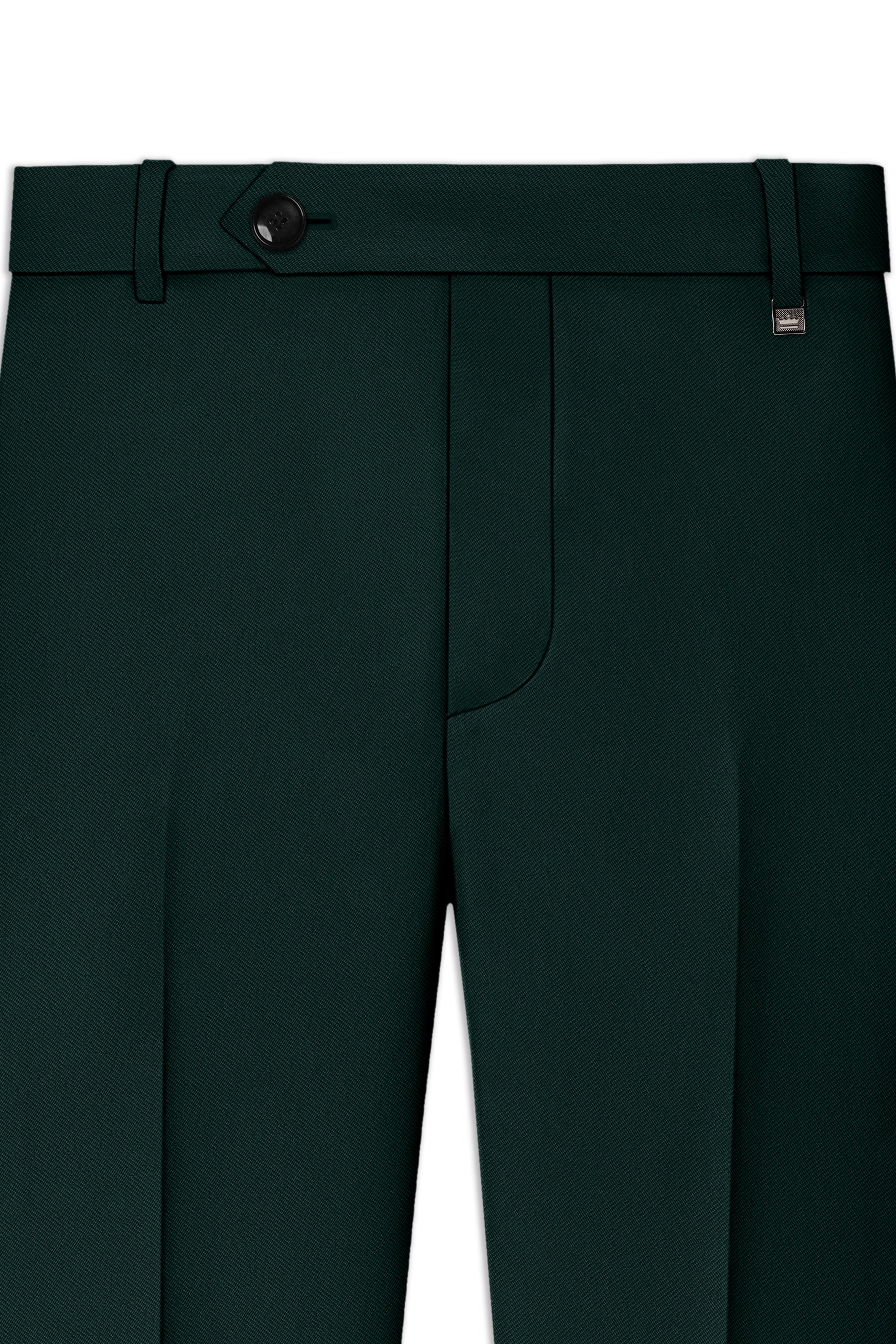 Lustre-Emerald Green Wool Rich Slight Stretch Double Breasted Suit