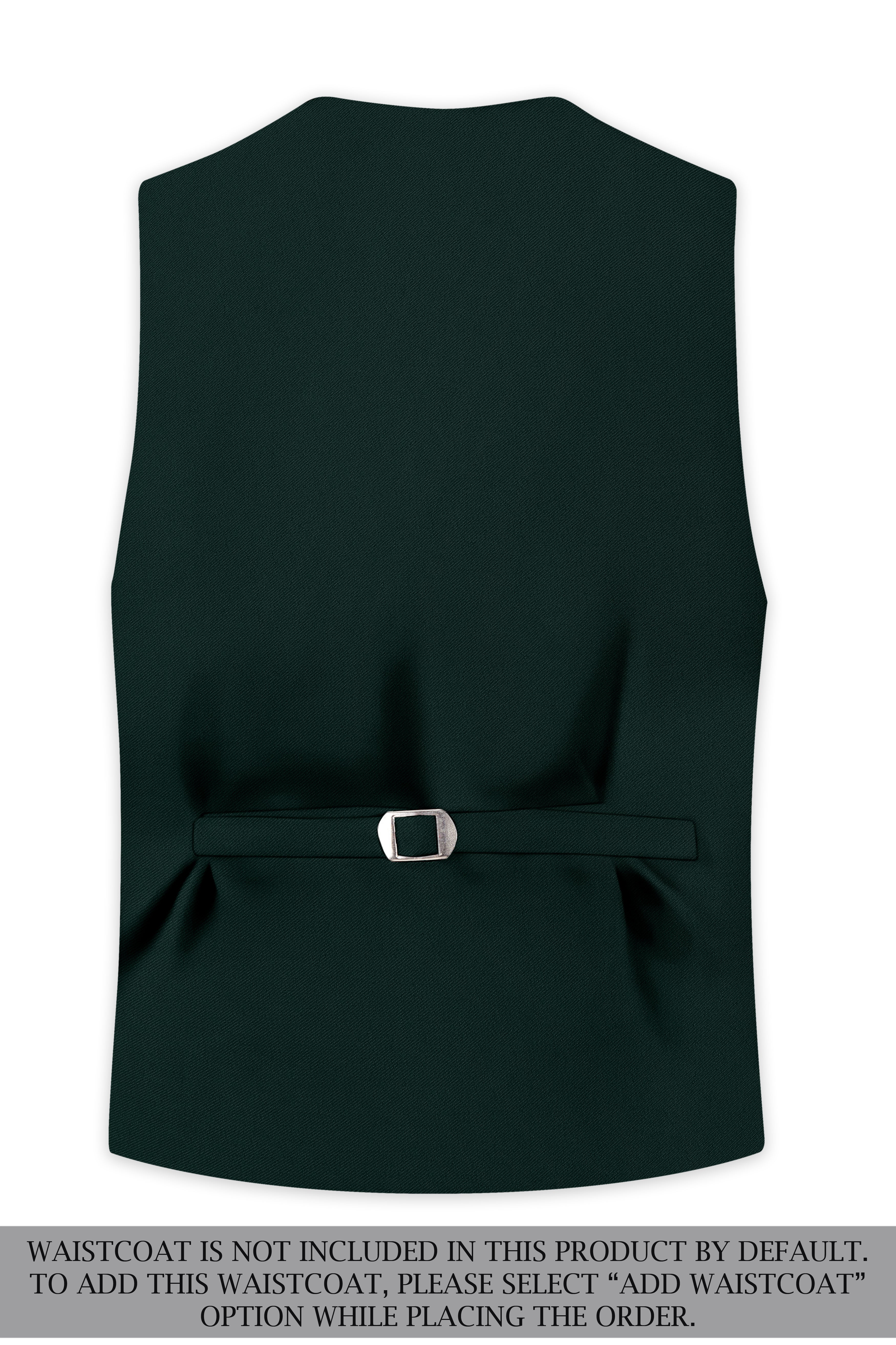 Lustre-Emerald Green Wool Rich Slight Stretch Double Breasted Suit
