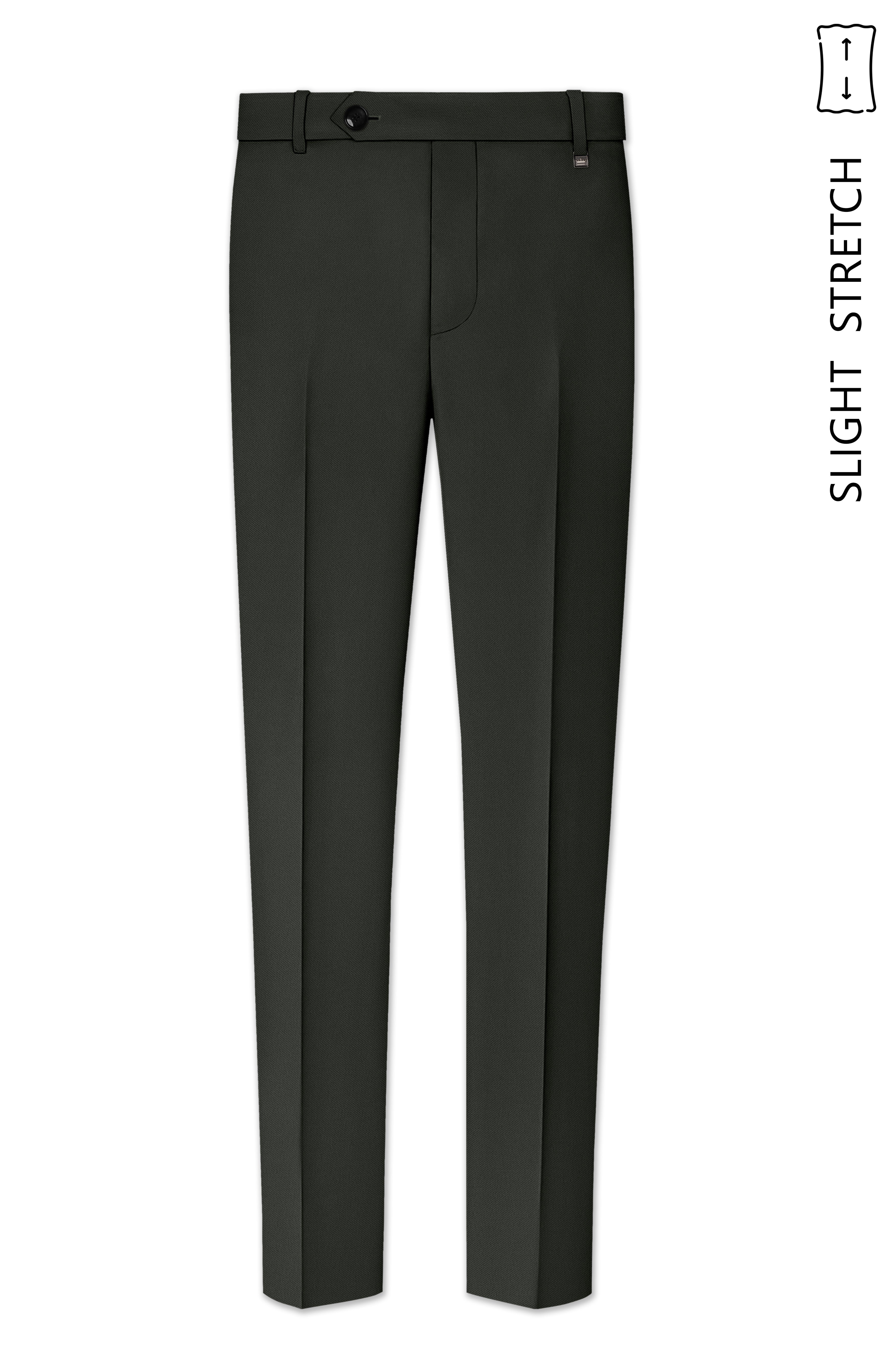 Apex-Piano Green Wool Rich Slight Stretch Double Breasted Suit