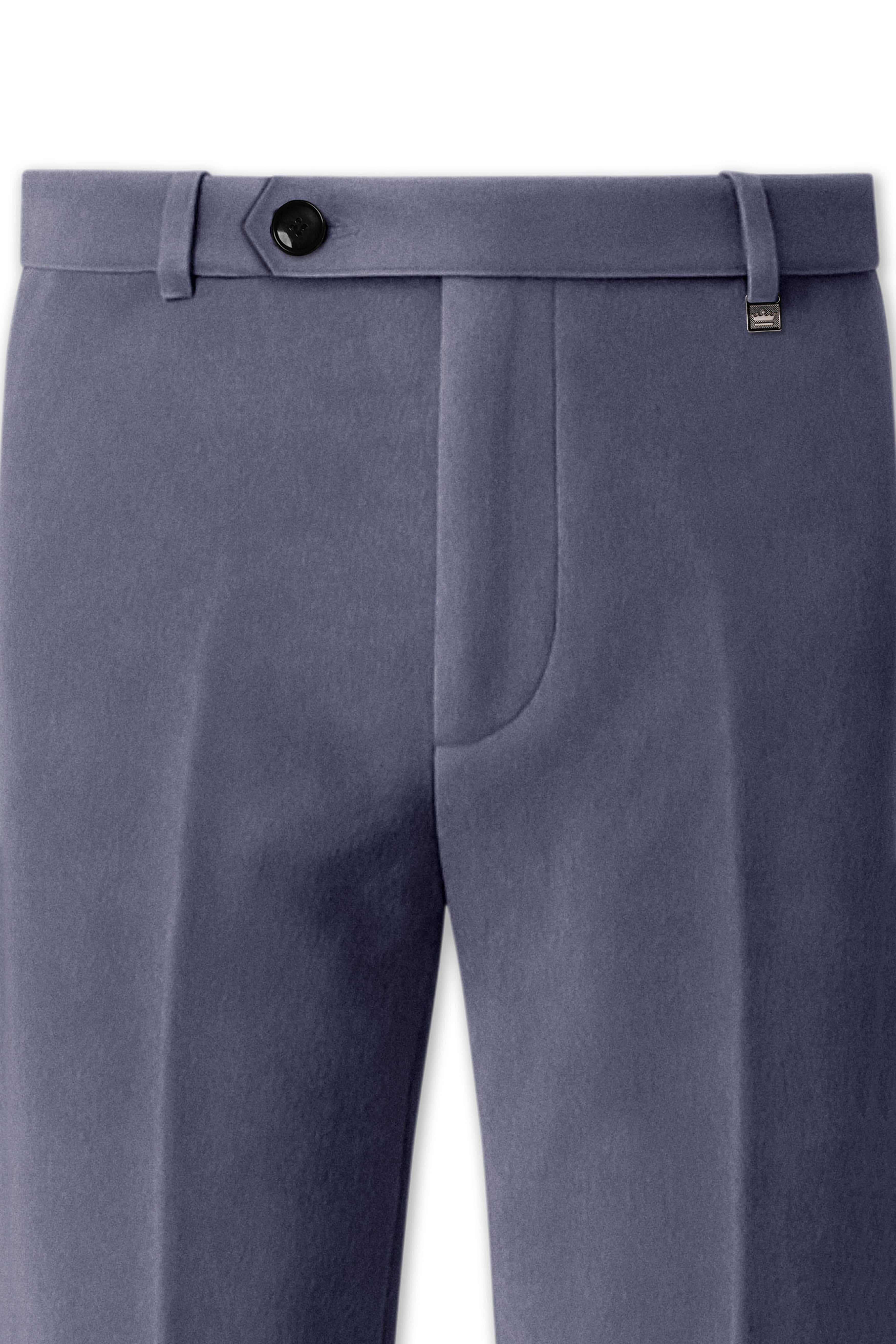 Imperium-Gun Powder Gray Velvet Peak Lapel Tuxedo Suit