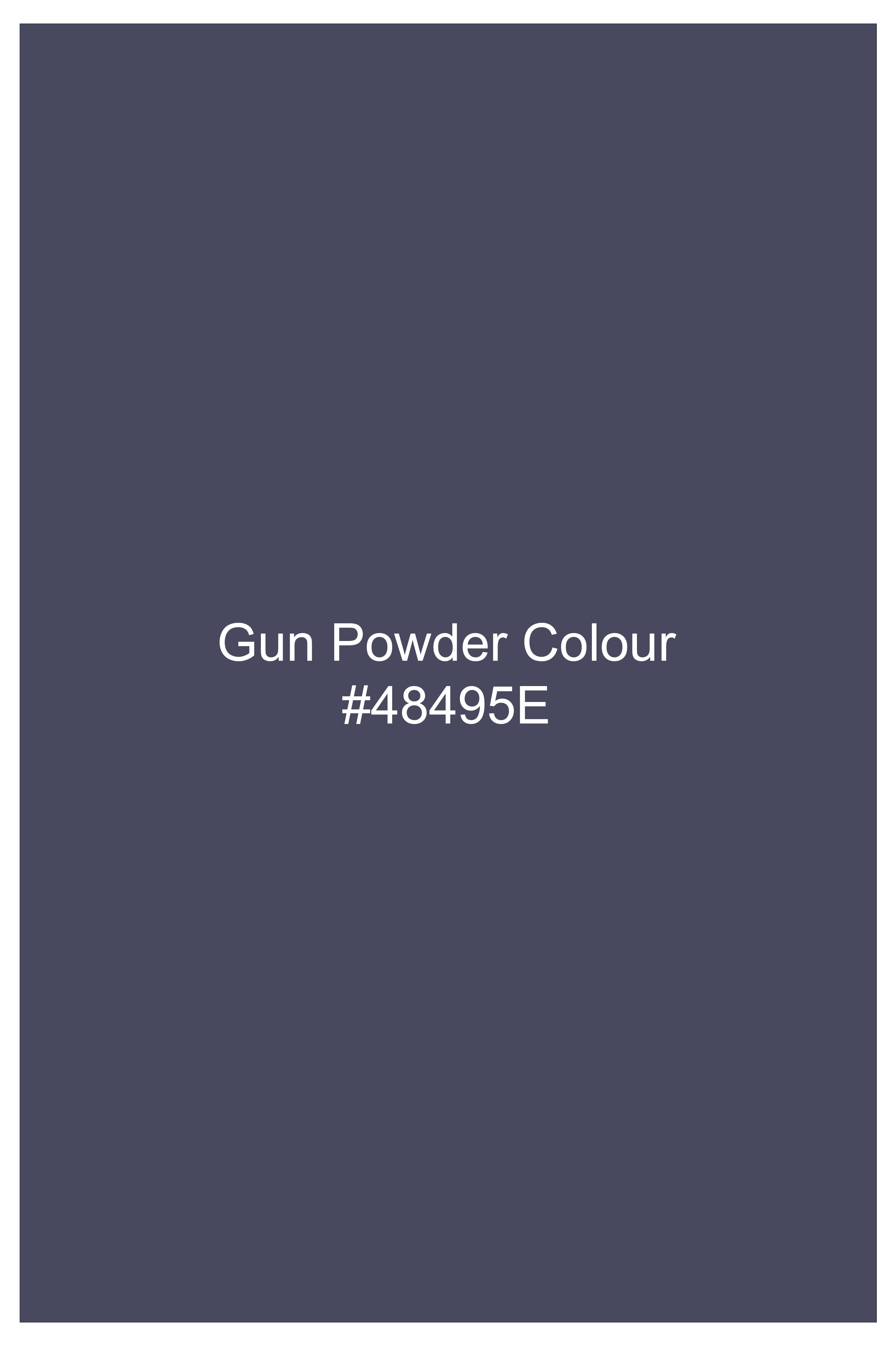 Imperium-Gun Powder Gray Velvet Peak Lapel Tuxedo Suit