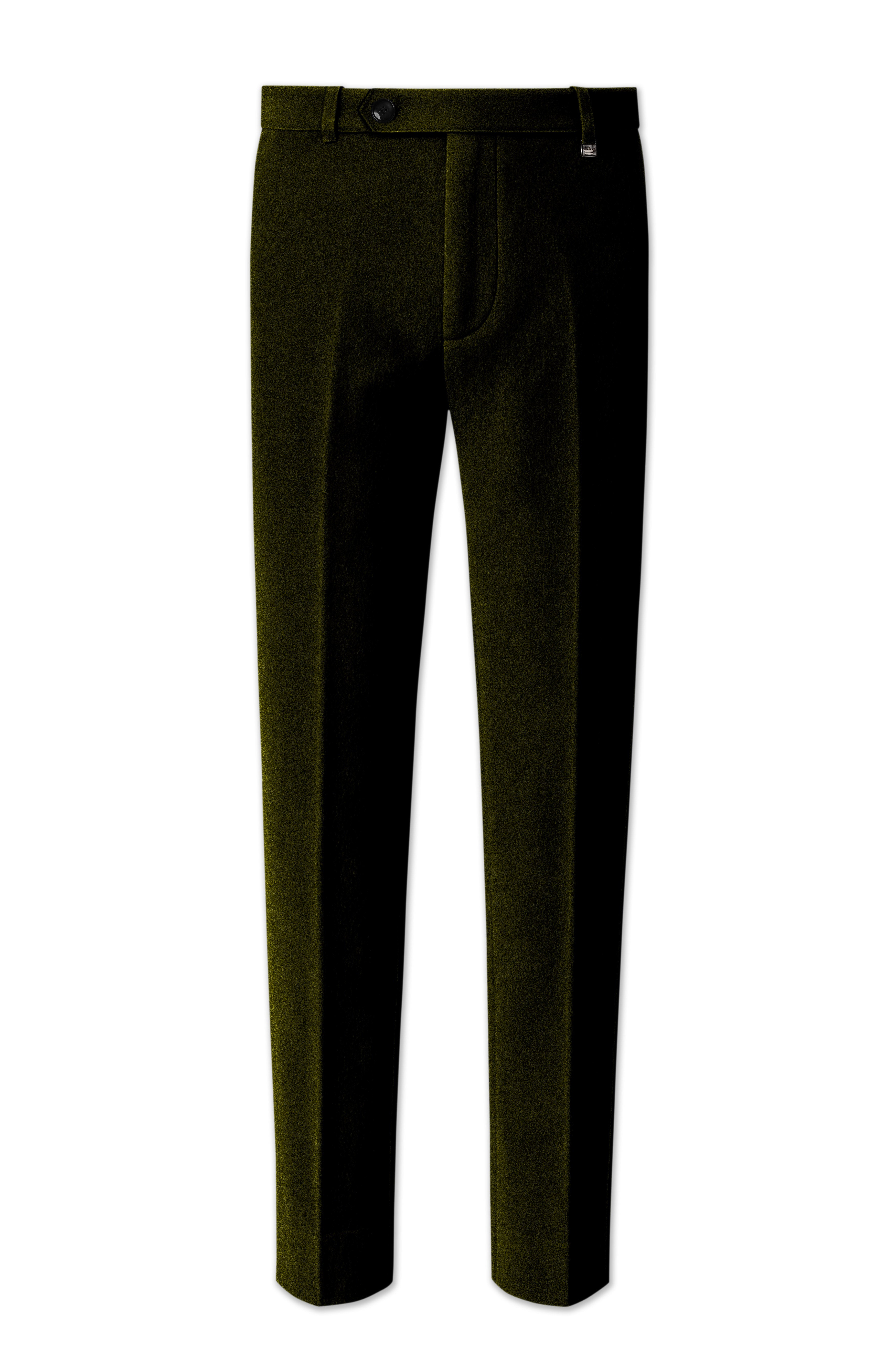 Montverde-Rangoon Green Velvet Peak Lapel Tuxedo Suit