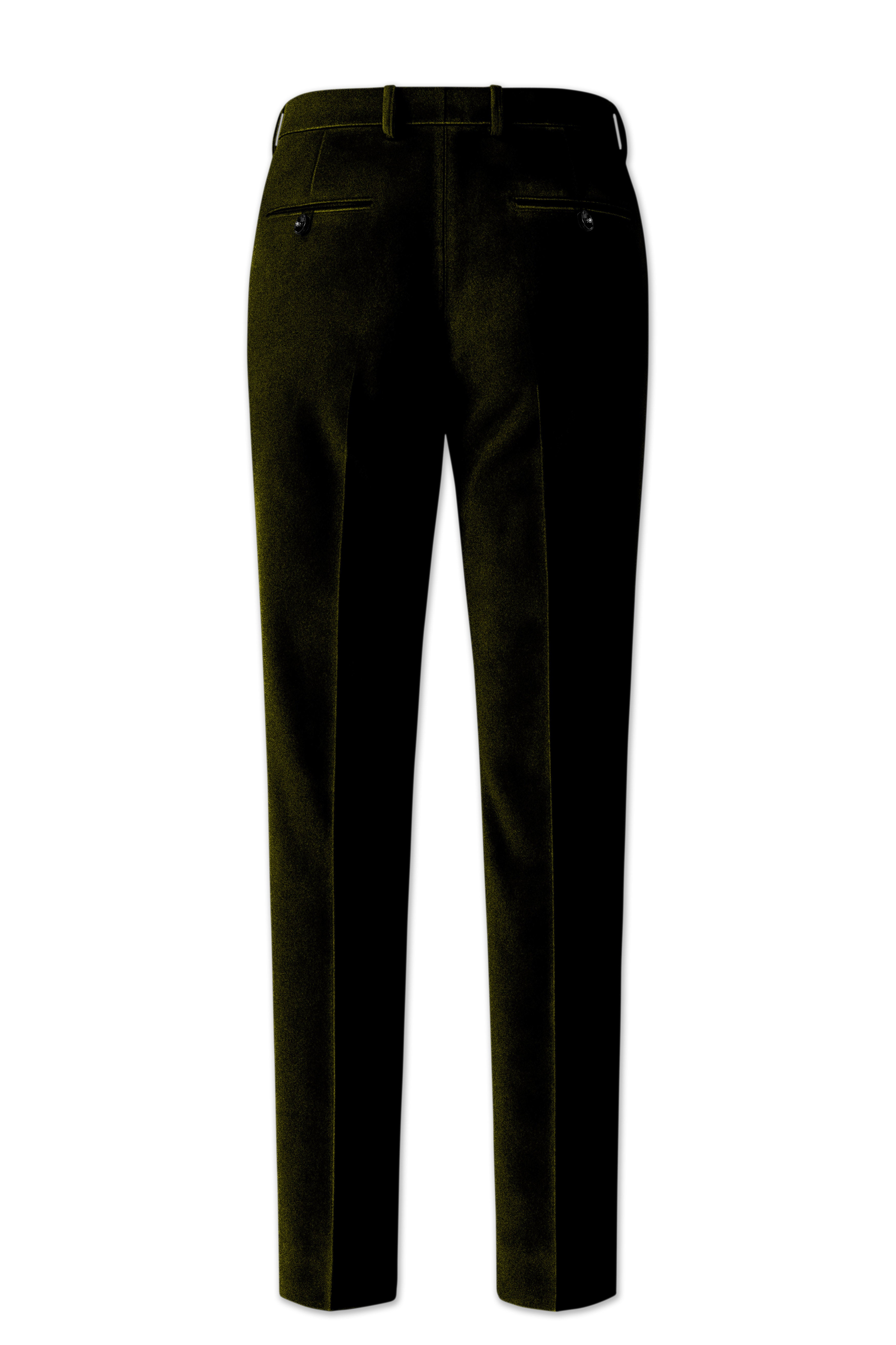 Montverde-Rangoon Green Velvet Peak Lapel Tuxedo Suit