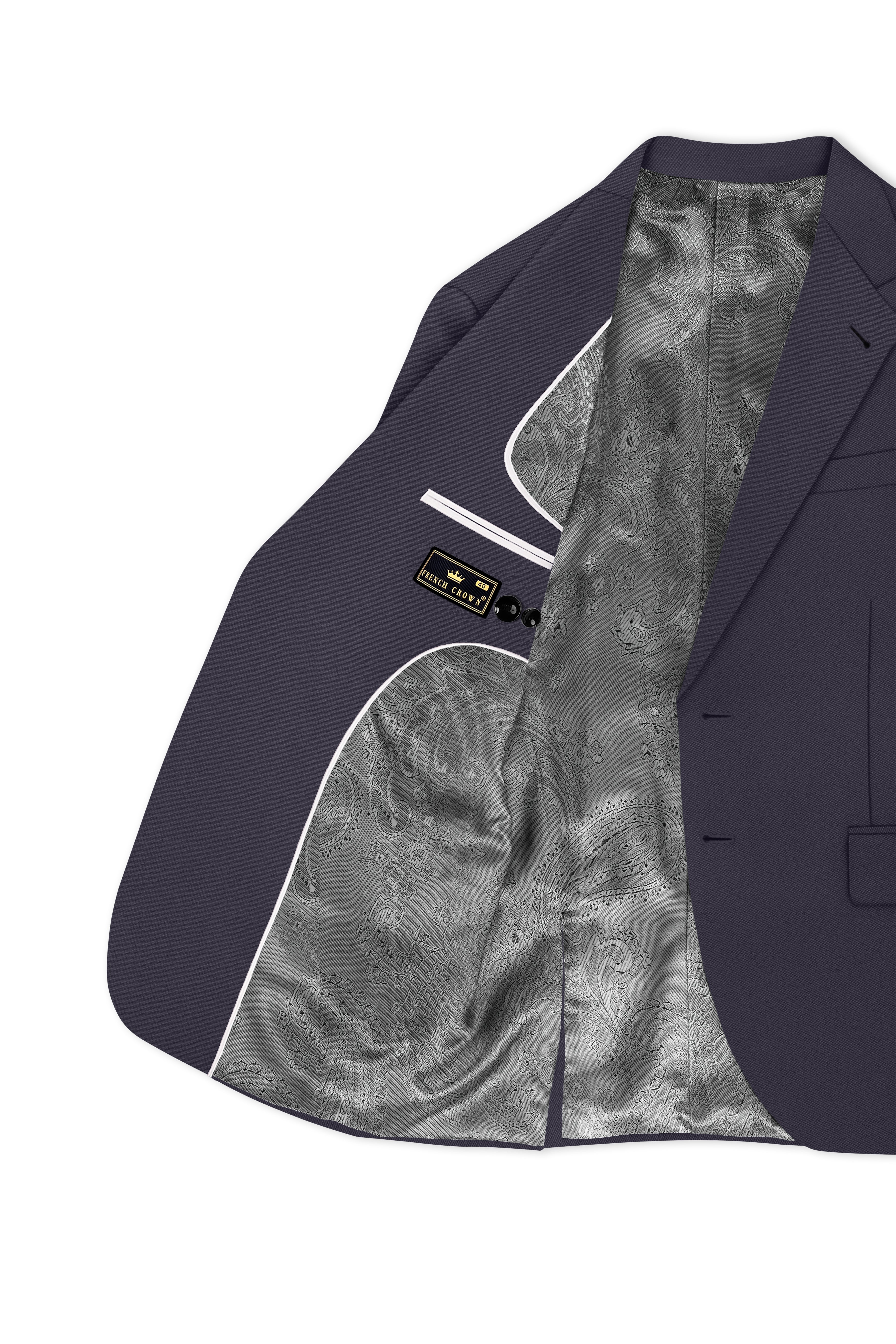 Aeris-Bastilie Gray 4-Way Stretch Wrinkle-Free Fluid Drape Fabric Single Breasted Suit