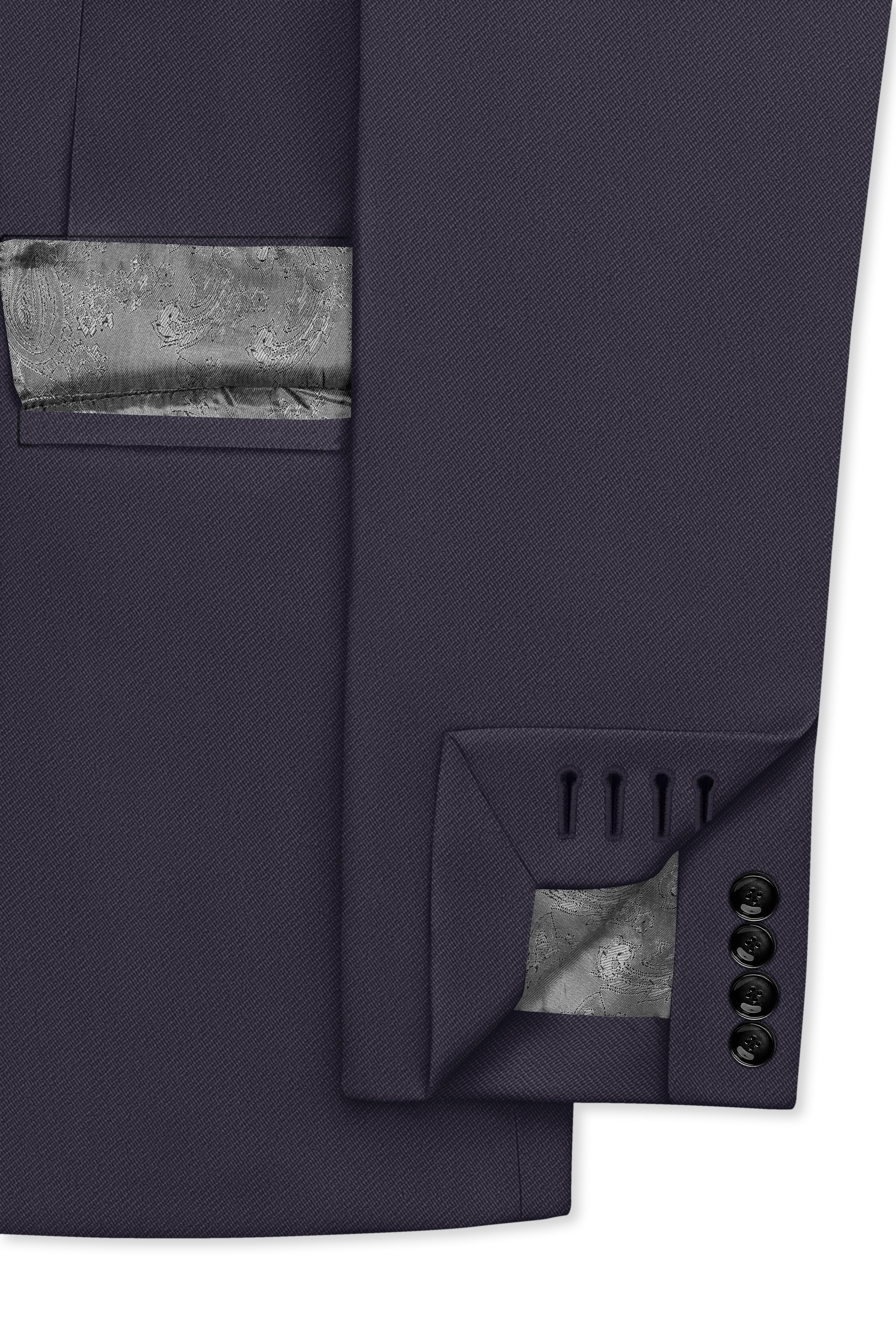 Aeris-Bastilie Gray 4-Way Stretch Wrinkle-Free Fluid Drape Fabric Single Breasted Suit