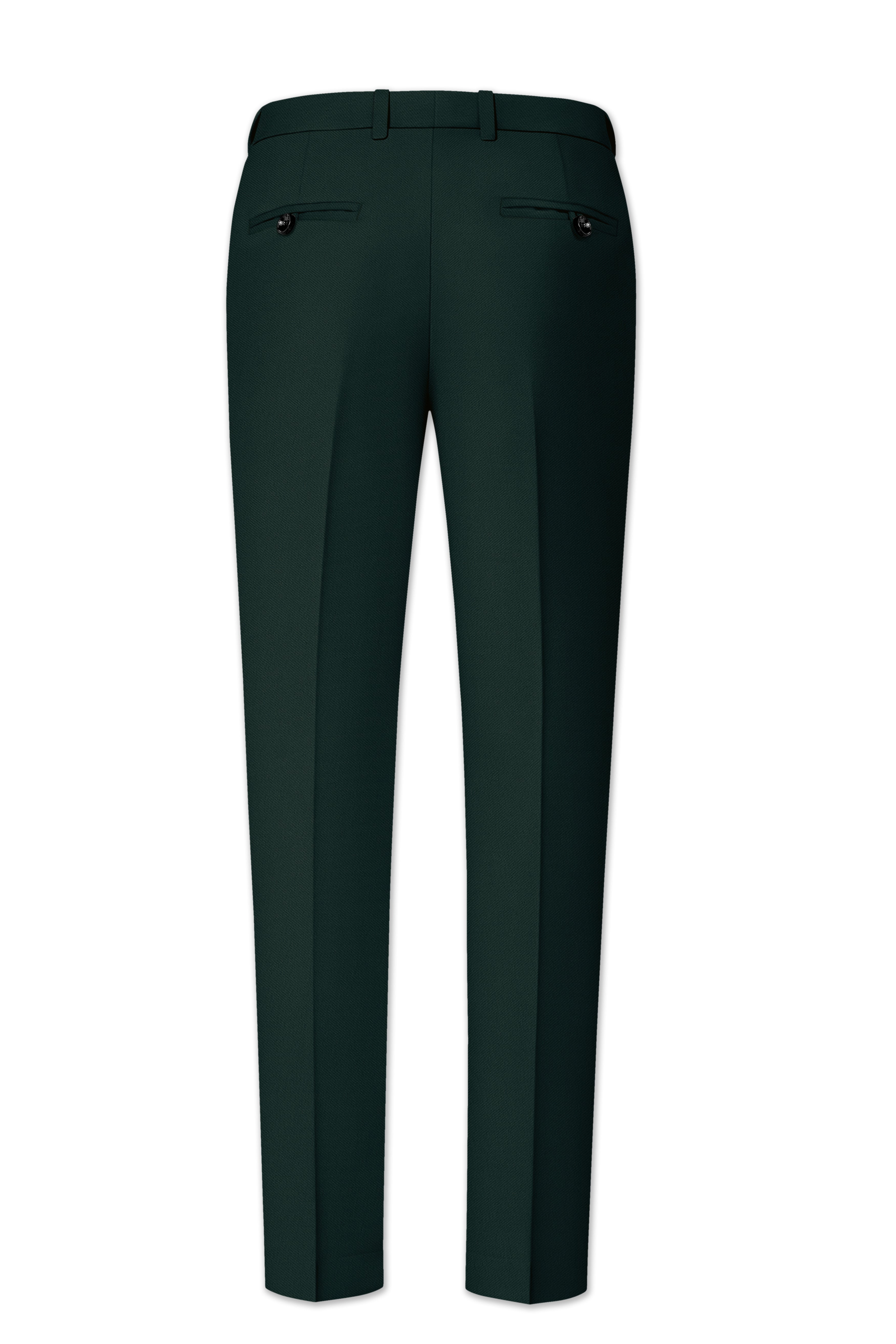 Verde-Aztec Green 4-Way Stretch Wrinkle-Free Fluid Drape Fabric Single Breasted Suit