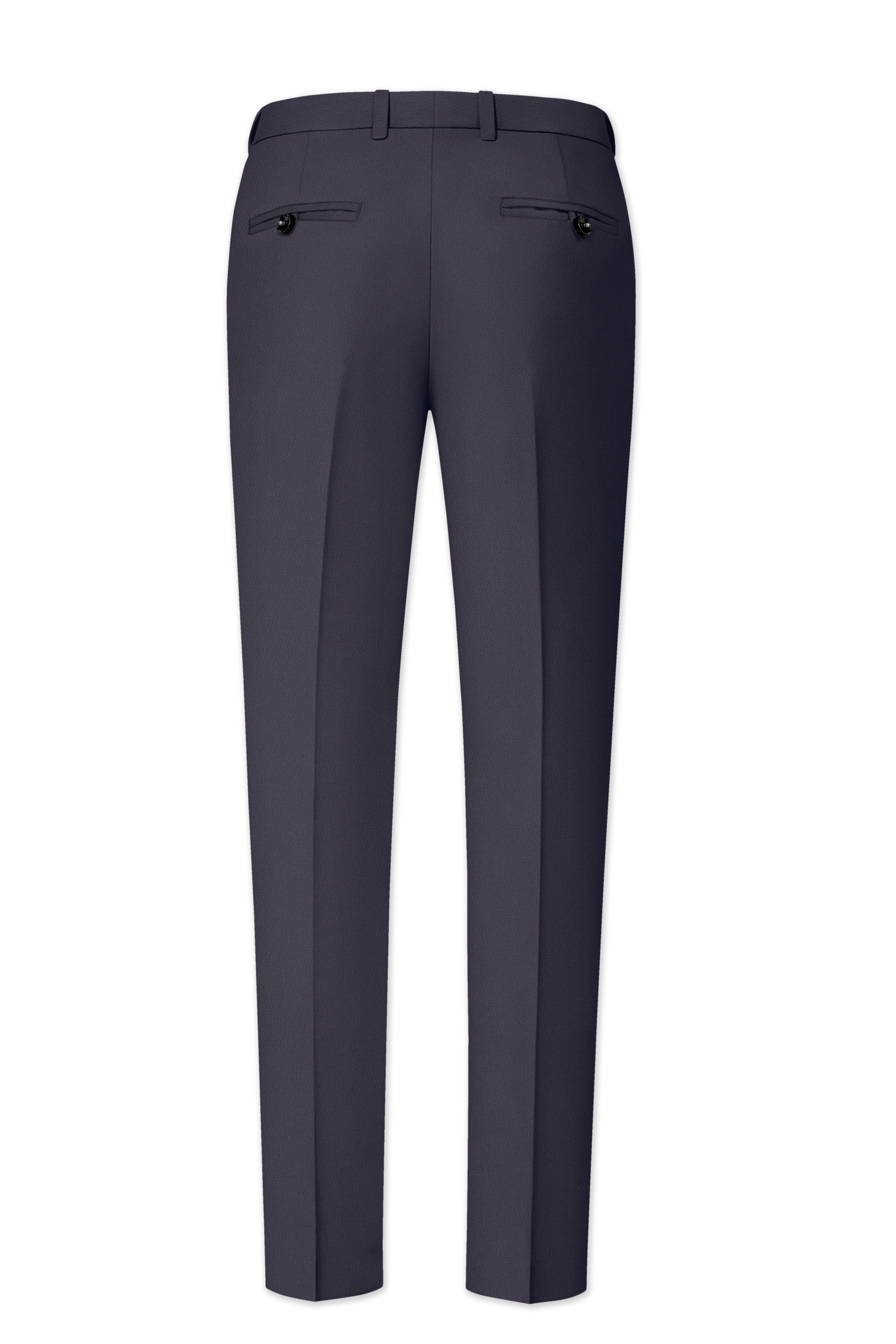 Aeris-Bastilie Gray 4-Way Stretch Wrinkle-Free Fluid Drape Fabric Double Breasted Suit